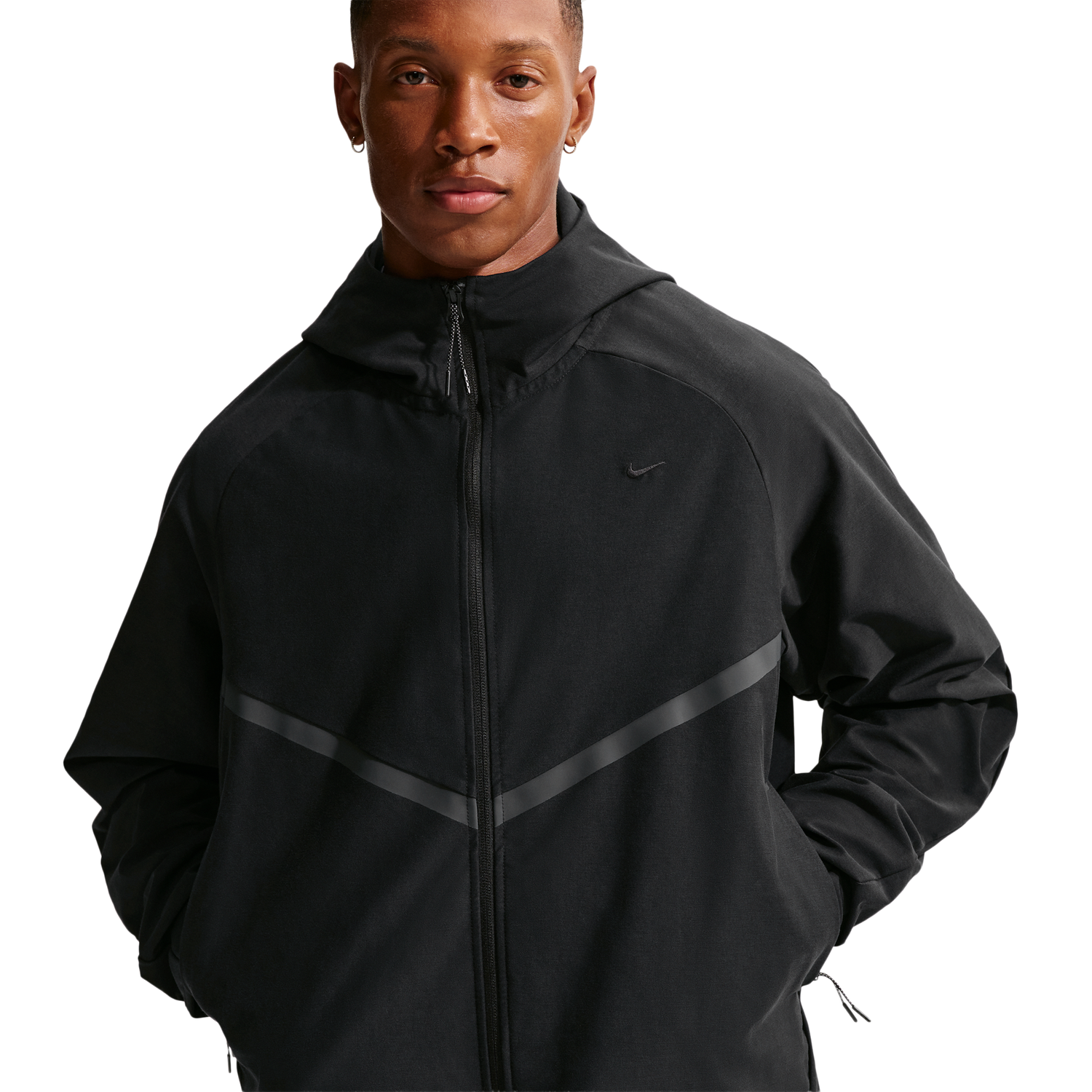 Nike Tech Shori Knit Full-Zip Jacket - Men's - Black/Black