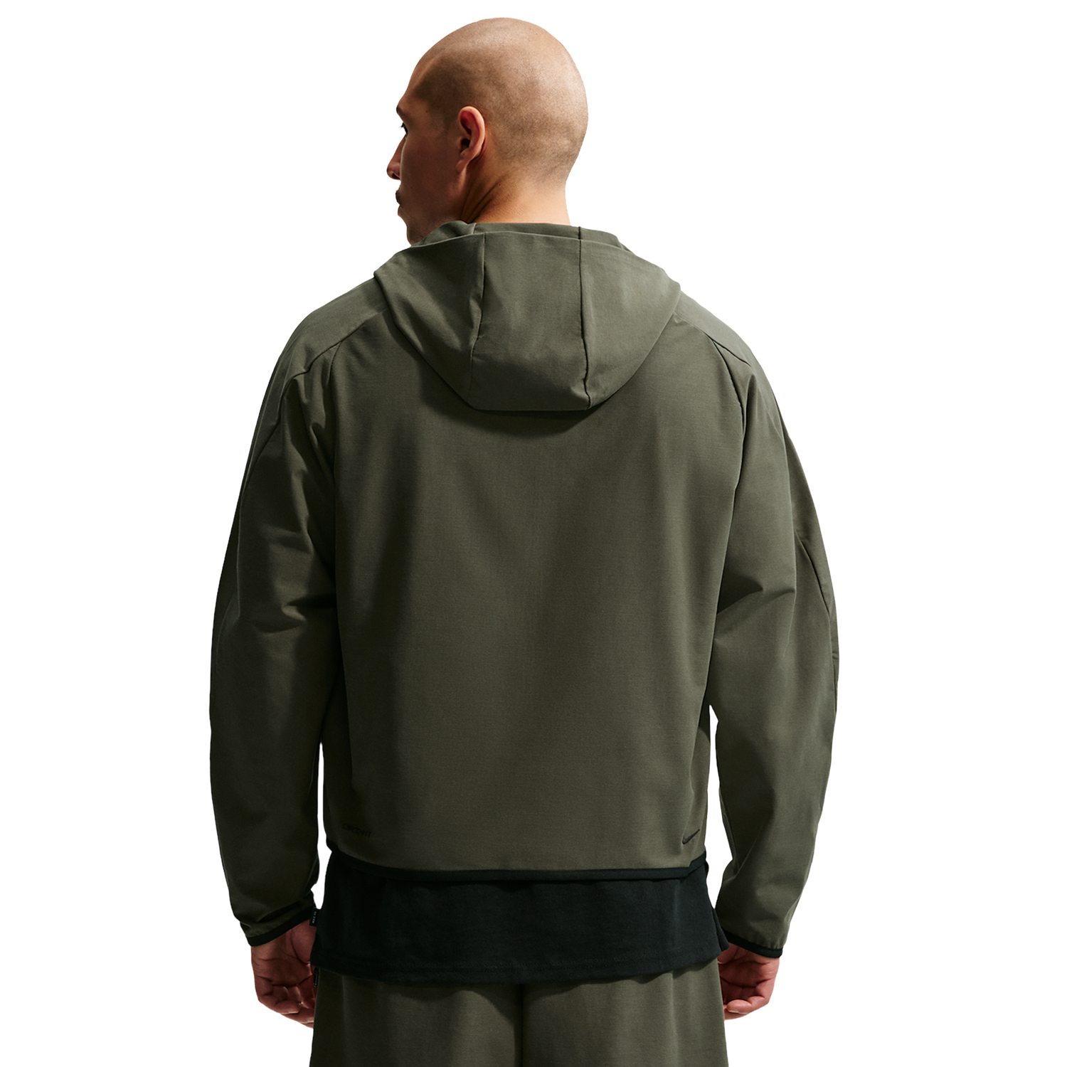 Nike Tech Shori Knit Full-Zip Jacket - Men's - Black/Cargo Khaki