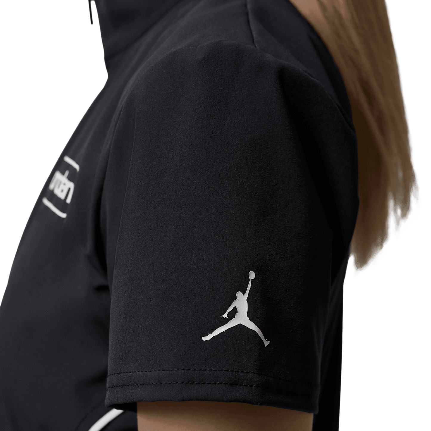 Jordan BRK Short Sleeve Full-Zip Graphic Top - Women's - White/Black