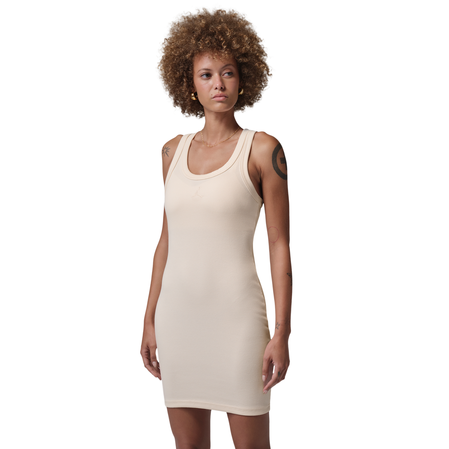 Jordan BRK Essential Tank Dress - Women's - Pale Ivory/Pale Ivory