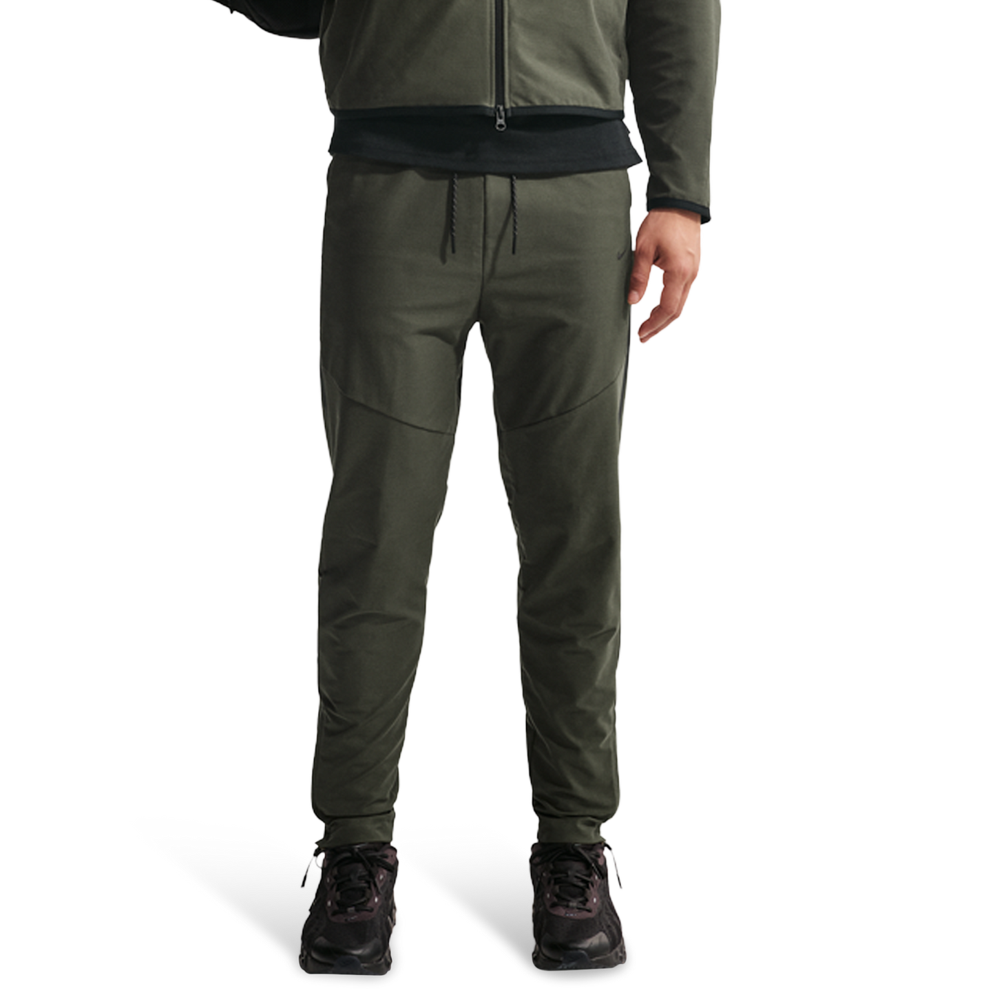 Nike Tech Shori Knit Drill Pant - Men's - Black/Cargo Khaki