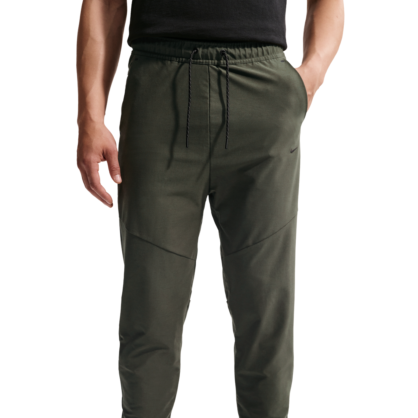 Nike Tech Shori Knit Drill Pant - Men's - Black/Cargo Khaki