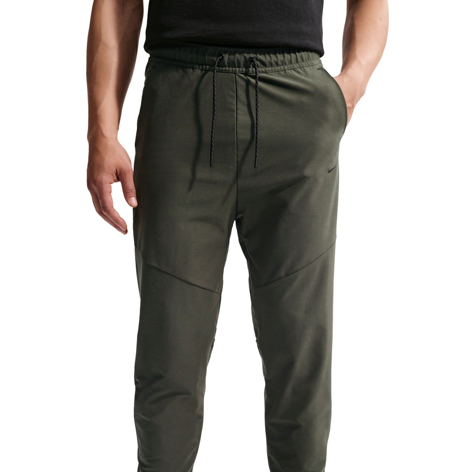Nike Tech Shori Knit Drill Pant - Men's - Black/Cargo Khaki