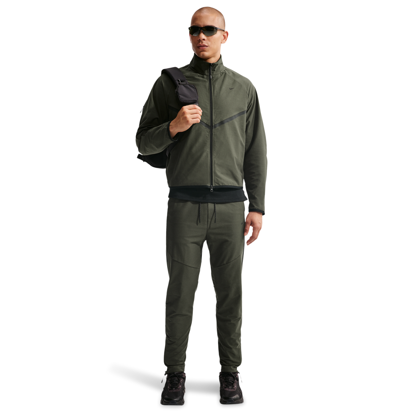 Nike Tech Shori Knit Drill Pant - Men's - Black/Cargo Khaki