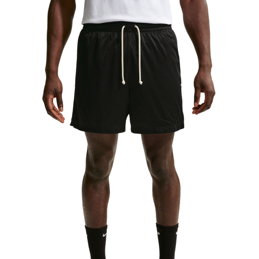 Nike Dri-FIT Standard Issue Mesh 5IN Shorts - Men's - White/Black