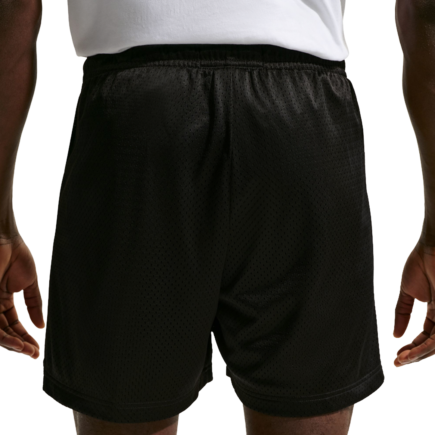 Nike Dri-FIT Standard Issue Mesh 5IN Shorts - Men's - White/Black