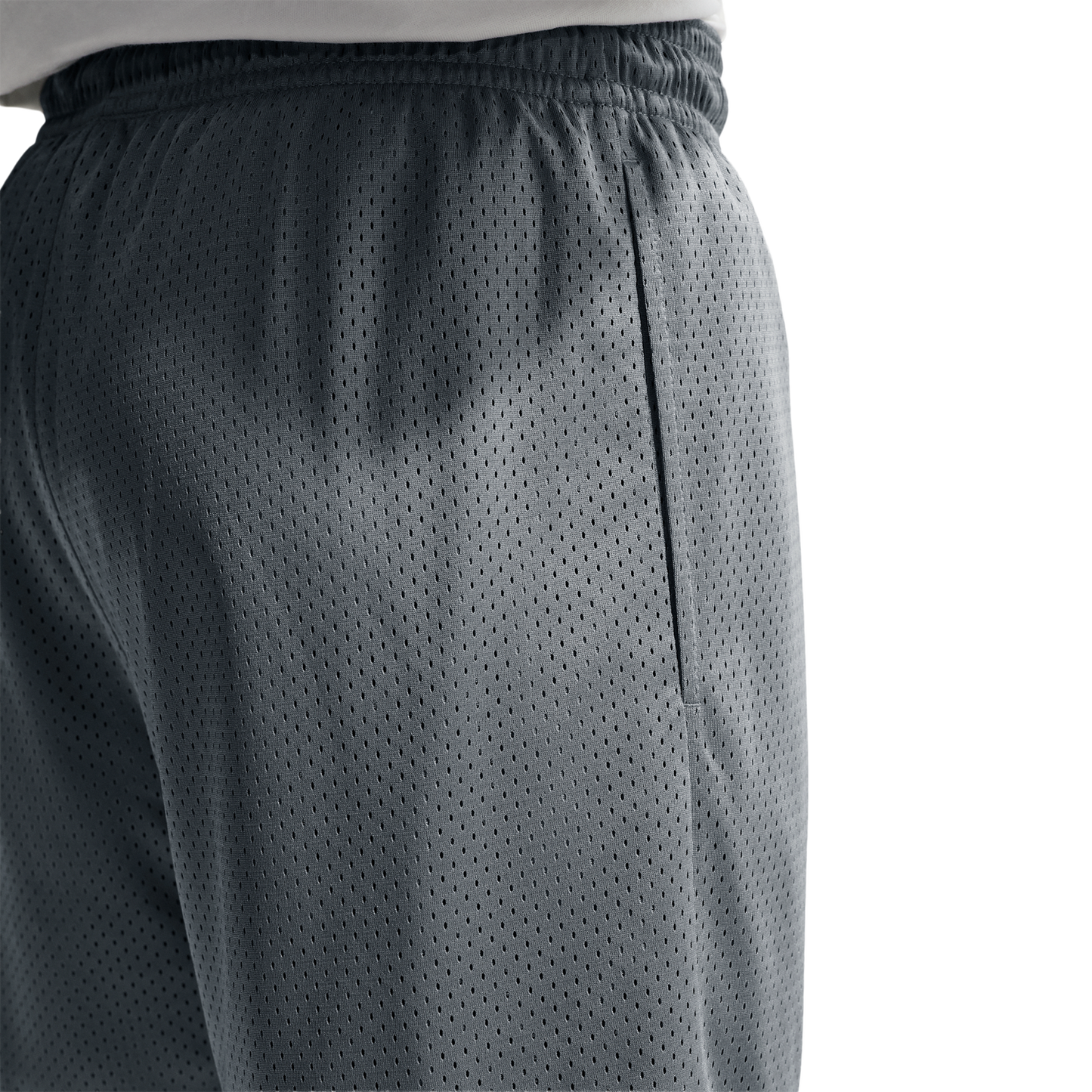 Nike Dri-FIT Standard Issue Mesh 5IN Shorts - Men's - Black/Pale Ivory/Cool Grey