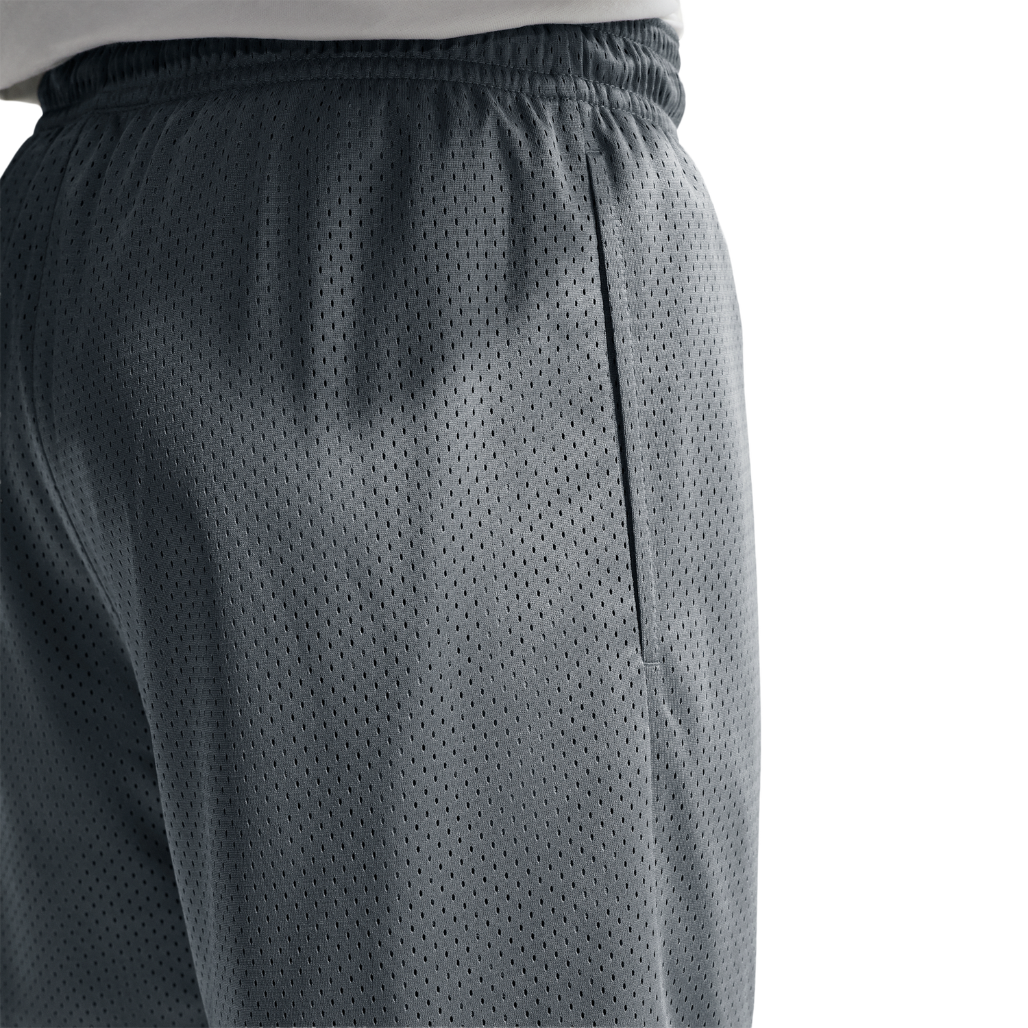 Nike Dri-FIT Standard Issue Mesh 5IN Shorts - Men's - Black/Pale Ivory/Cool Grey