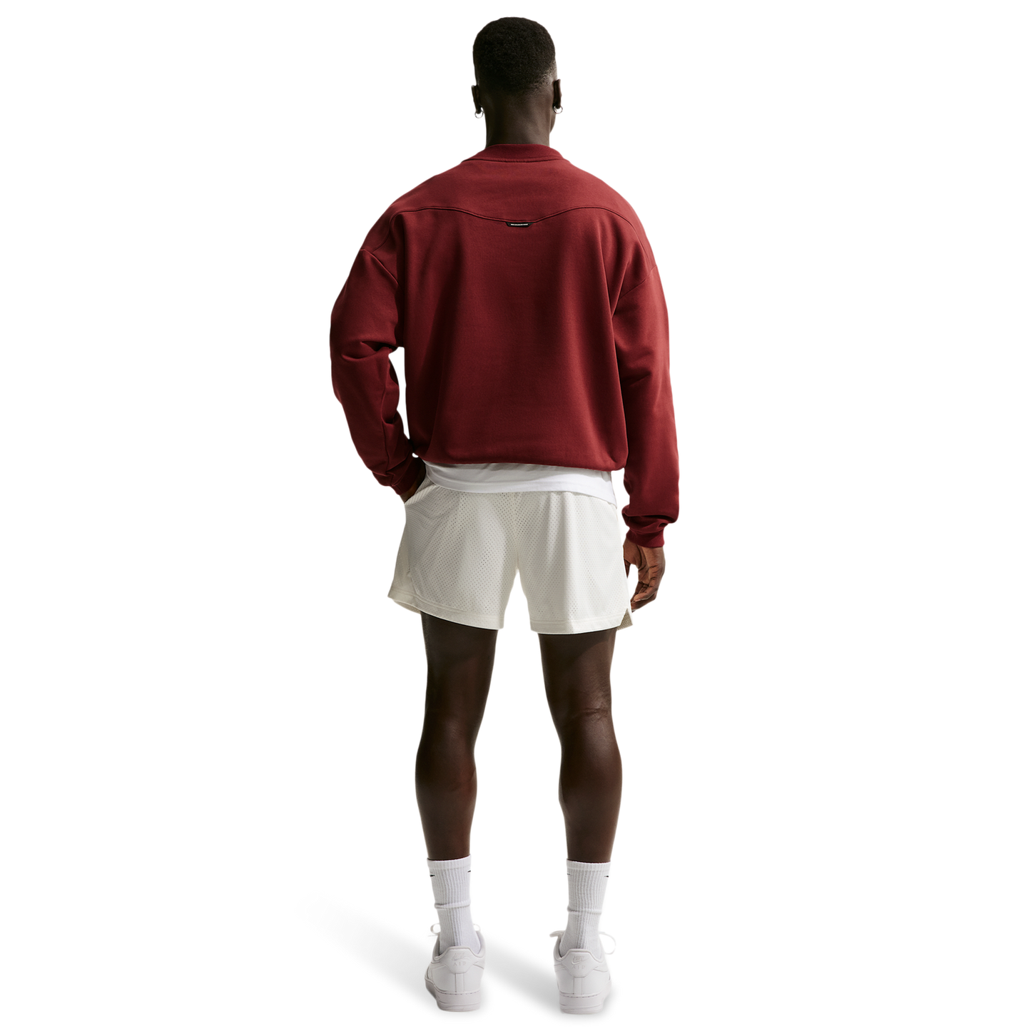 Nike Dri-FIT Standard Issue Mesh 5IN Shorts - Men's - Sail/Black/Pale Ivory