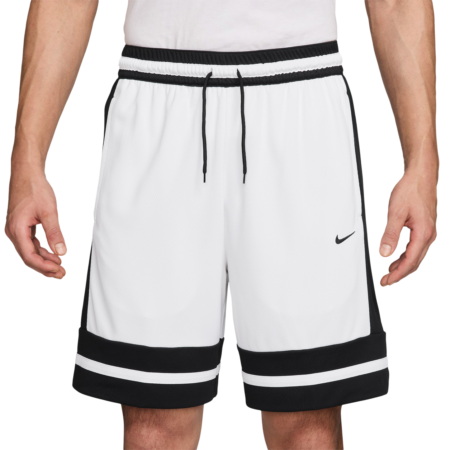Nike Dri-FIT Game Classic 8" Shorts - Men's - White/Black