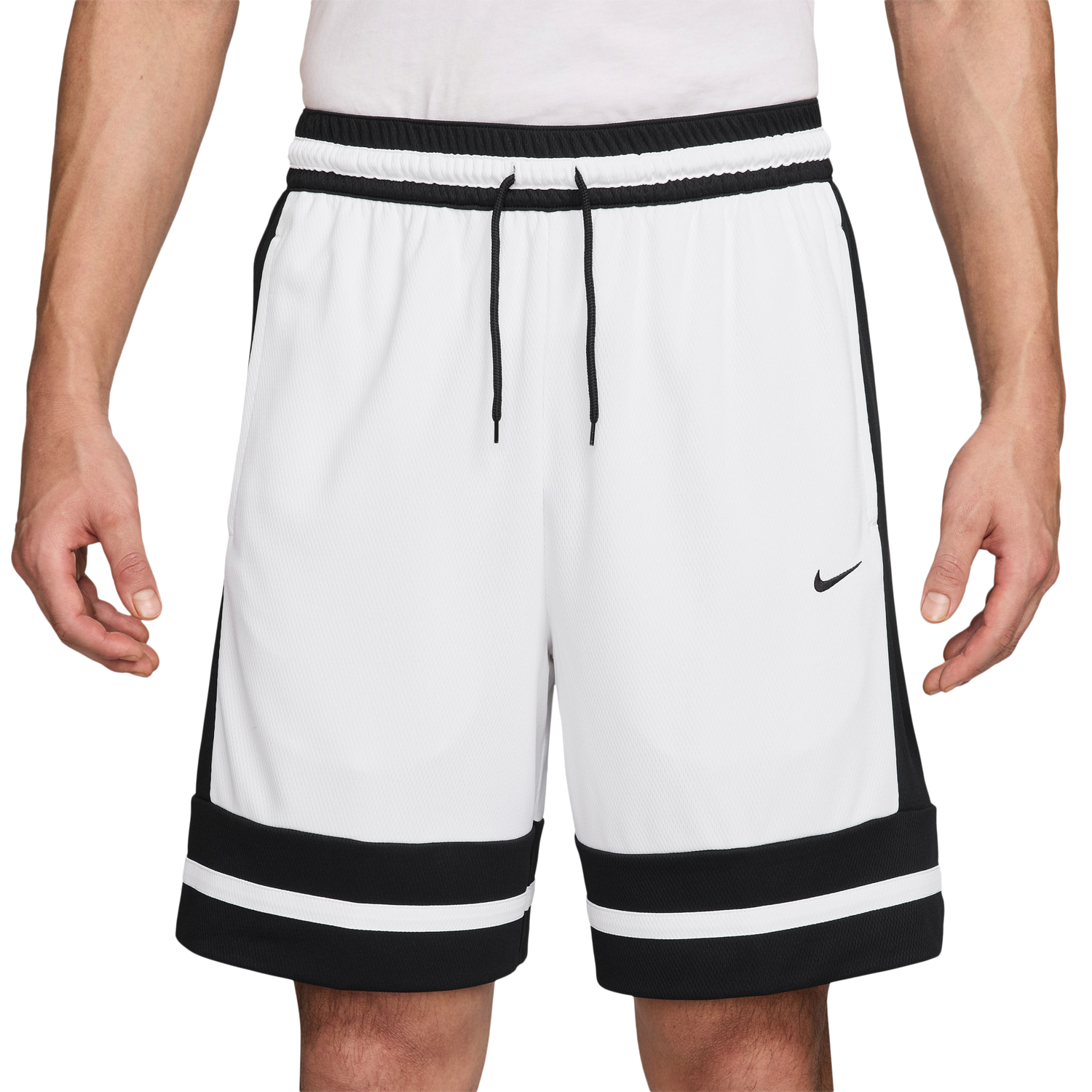 Nike Dri-FIT Game Classic 8" Shorts - Men's - White/Black