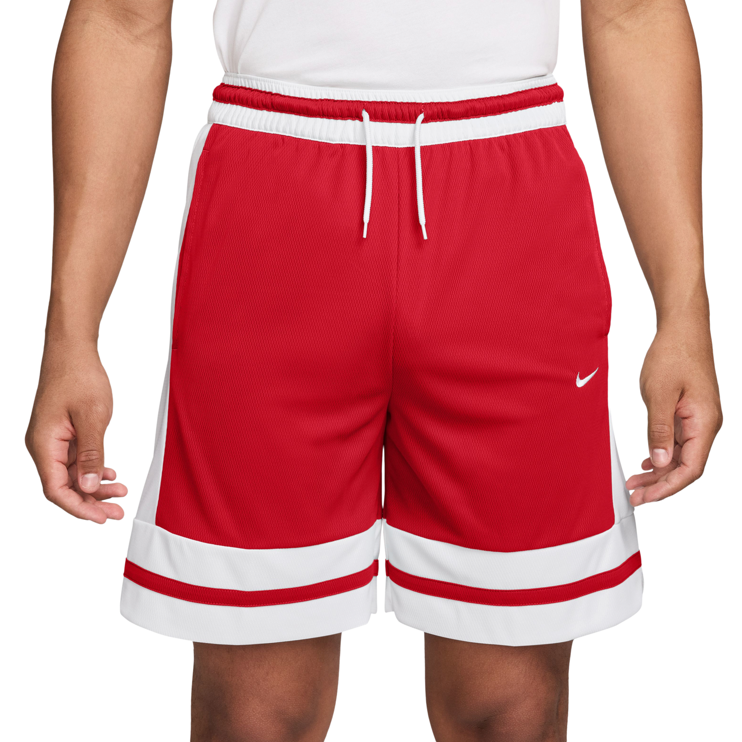Nike Dri-FIT Game Classic 8" Shorts - Men's - University Red/White