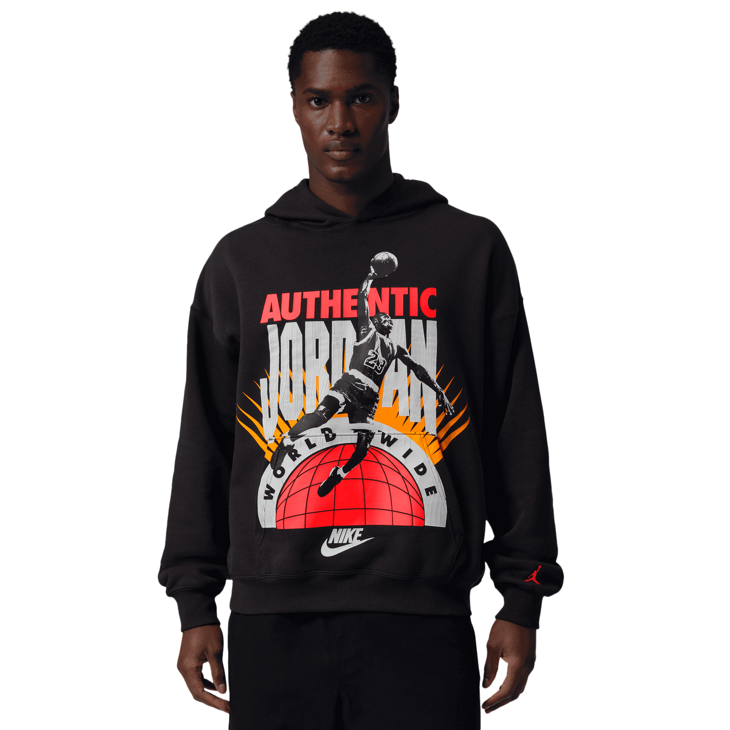 Jordan Brooklyn AJ 6 Reissue Fleece Pullover - Men's - Infrared 23/Off Noir