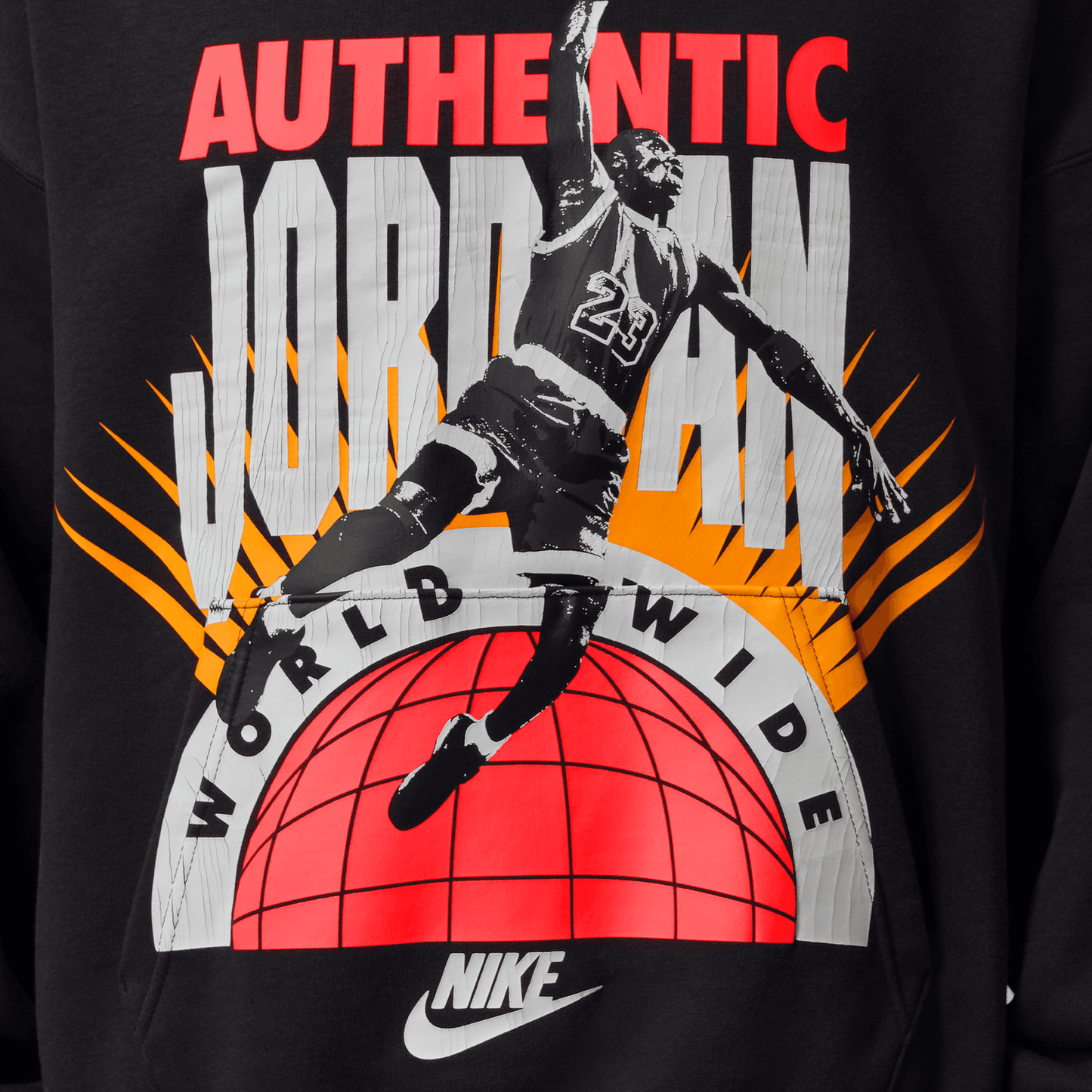 Jordan Brooklyn AJ 6 Reissue Fleece Pullover - Men's - Infrared 23/Off Noir