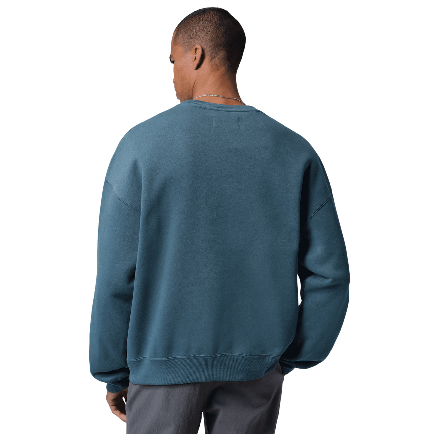 Jordan Brooklyn AJ6 Fleece Crew - Men's - Squadron Blue/Aura