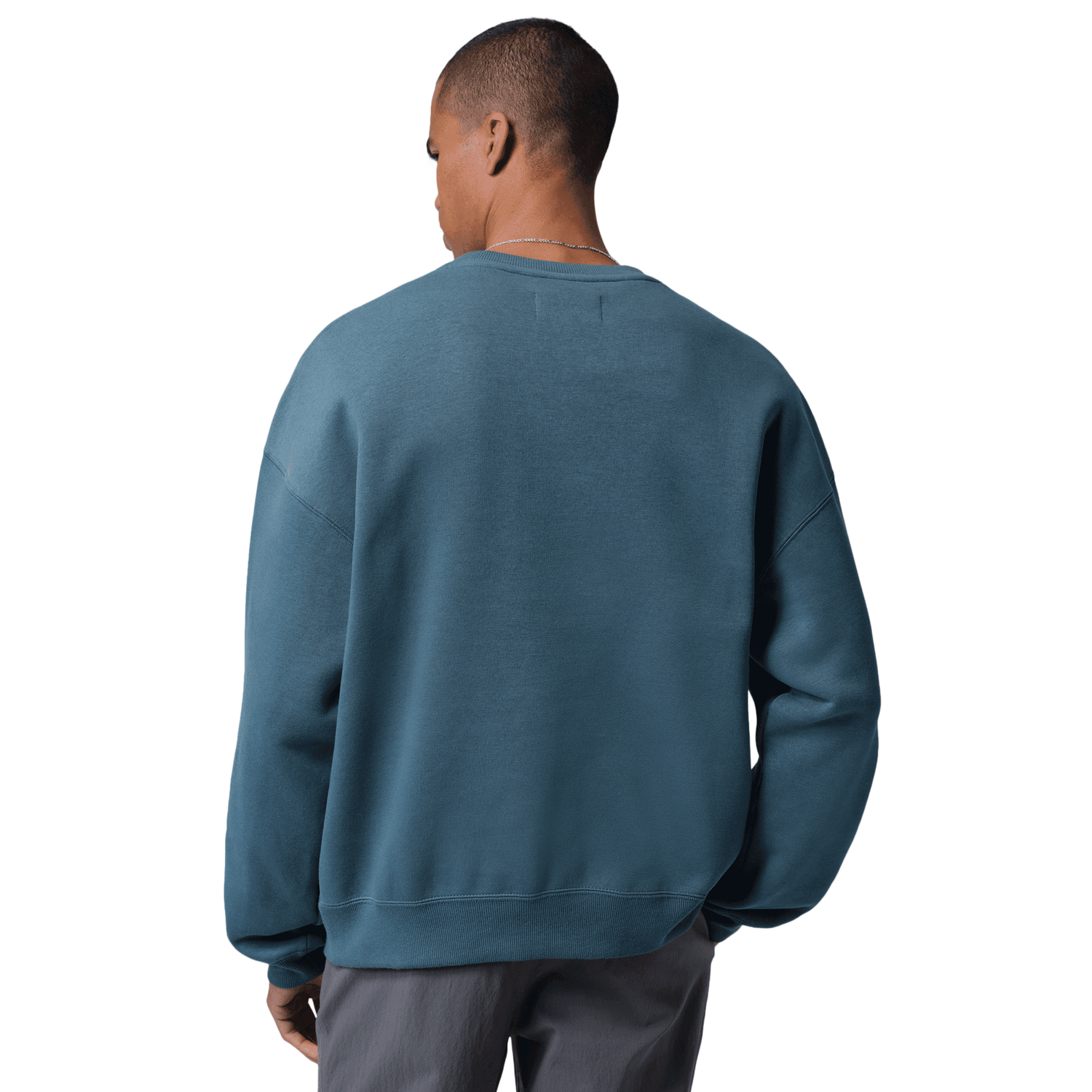 Jordan Brooklyn AJ6 Fleece Crew - Men's - Squadron Blue/Aura