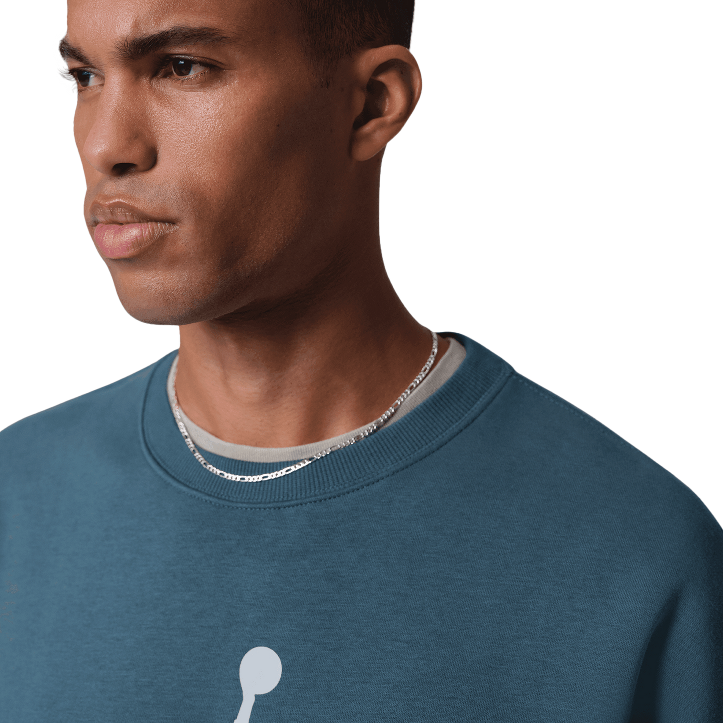 Jordan Brooklyn AJ6 Fleece Crew - Men's - Squadron Blue/Aura