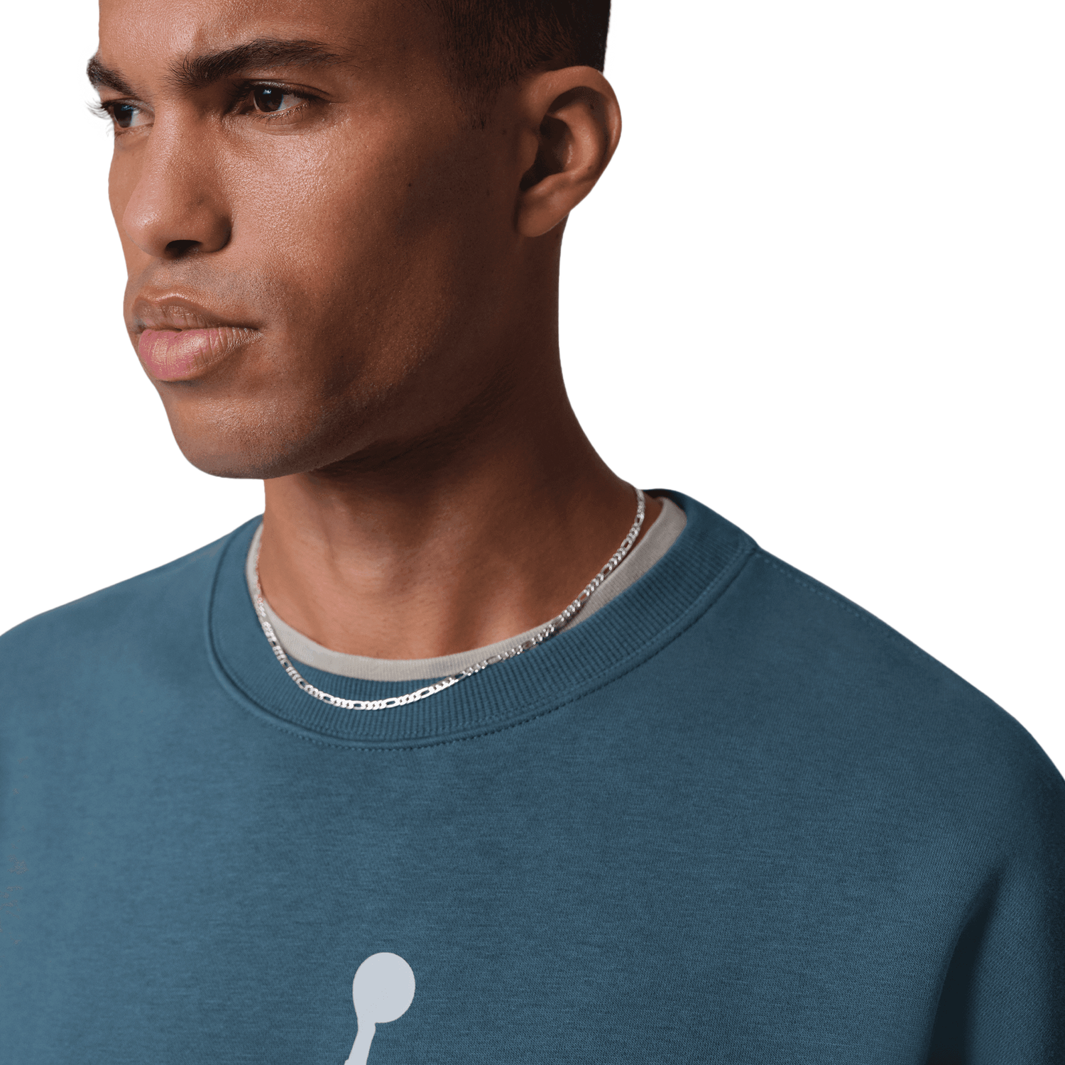 Jordan Brooklyn AJ6 Fleece Crew - Men's - Squadron Blue/Aura