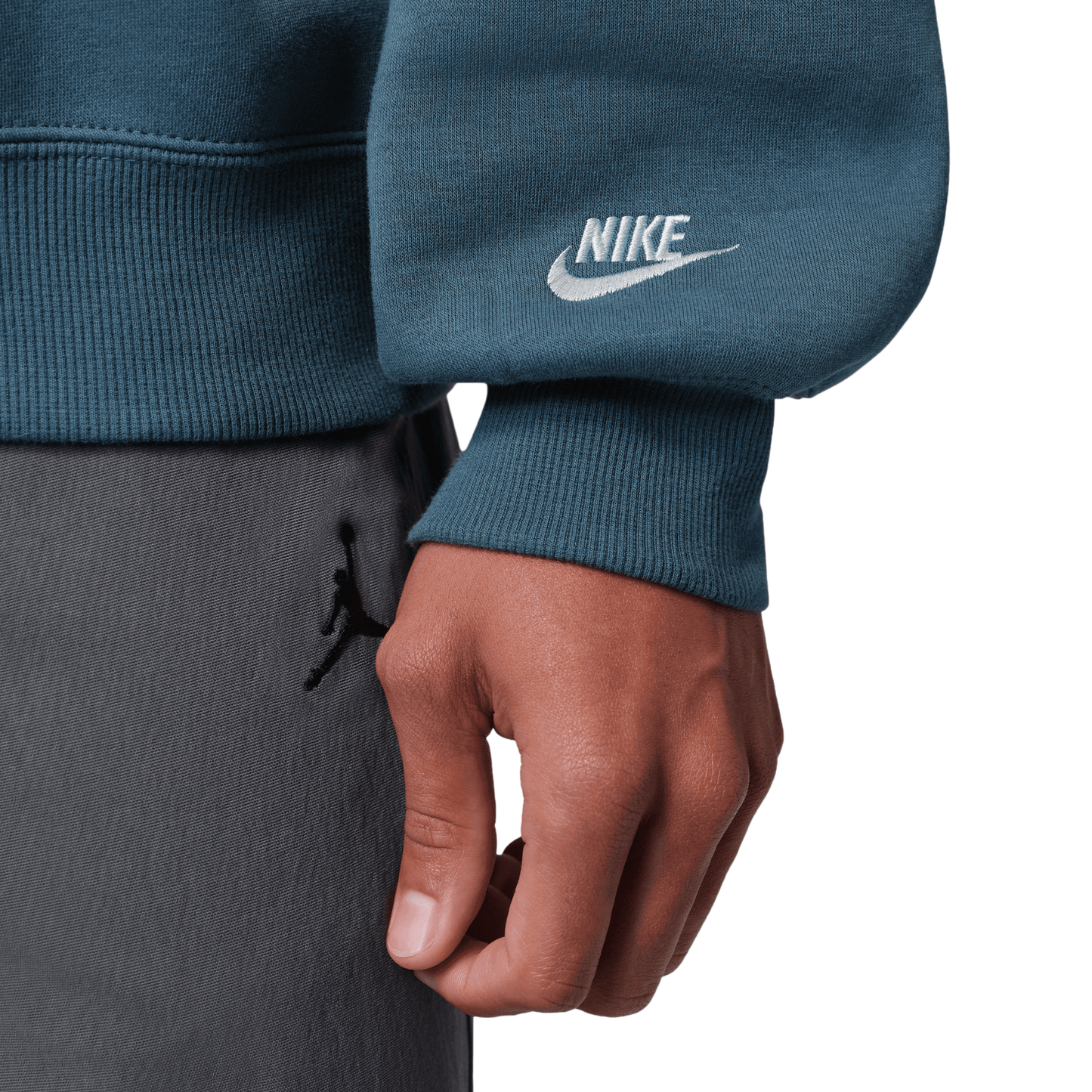 Jordan Brooklyn AJ6 Fleece Crew - Men's - Squadron Blue/Aura