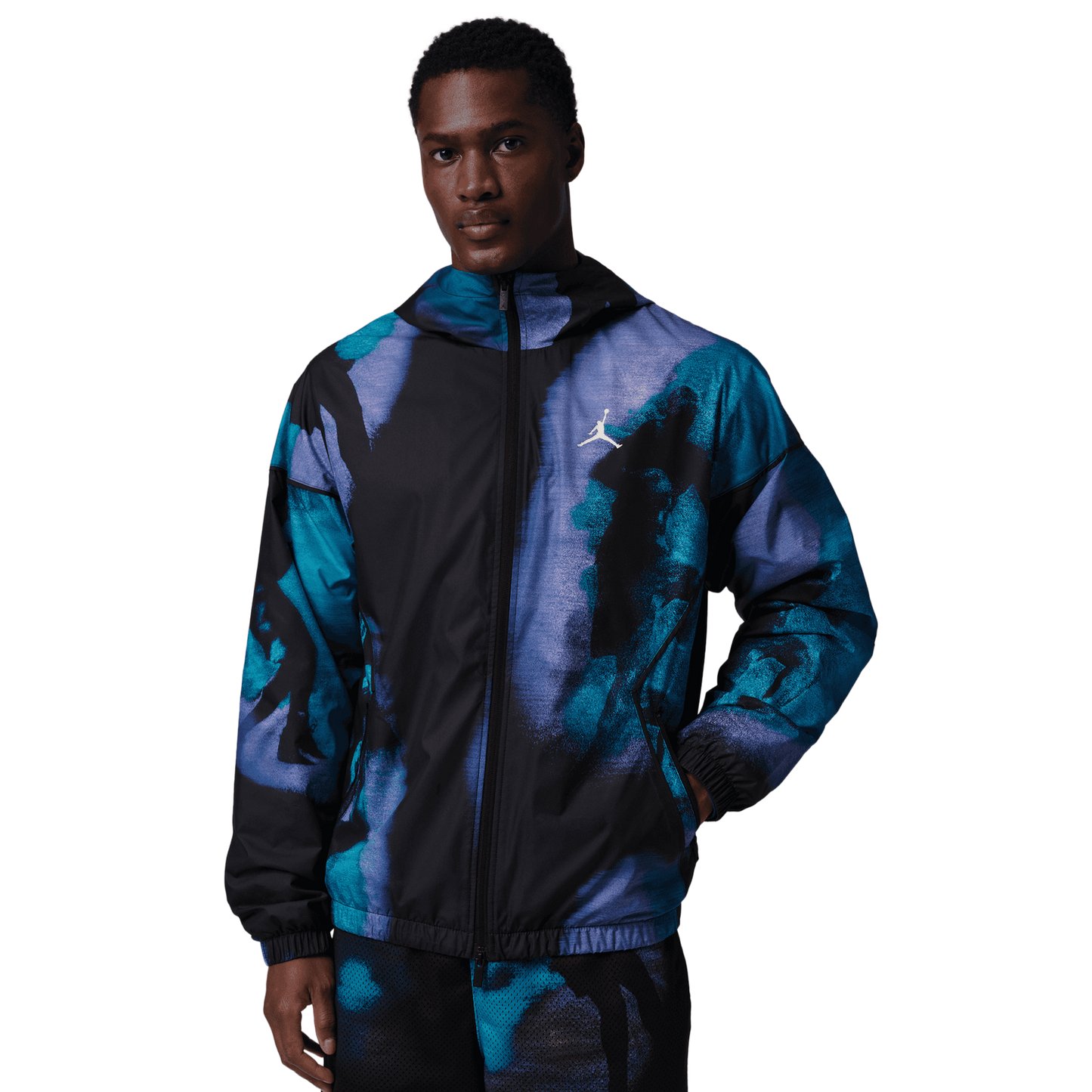 Jordan Brooklyn Dream Dunk Draft Jacket - Men's - Black/Carolina