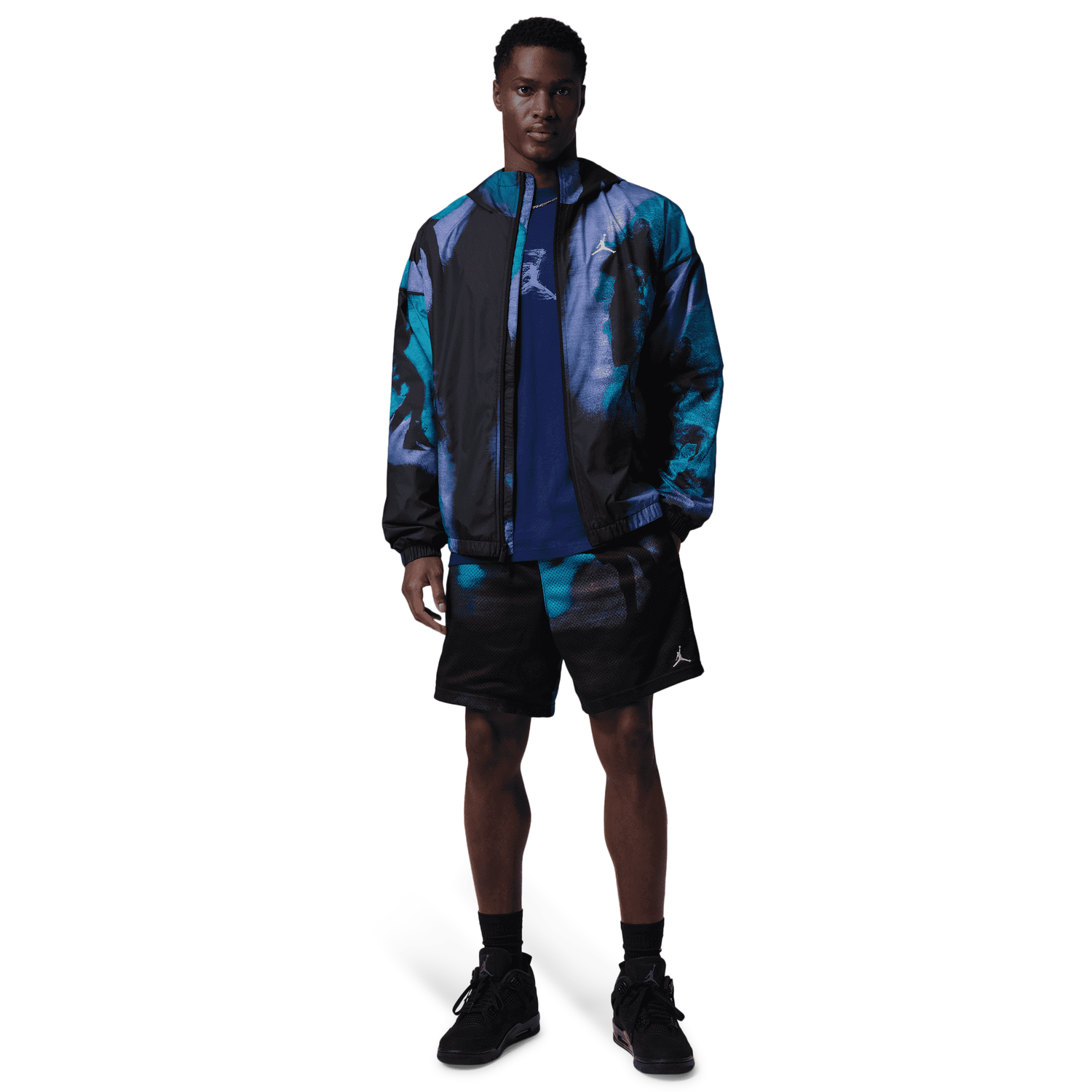 Jordan Brooklyn Dream Dunk Draft Jacket - Men's - Black/Carolina