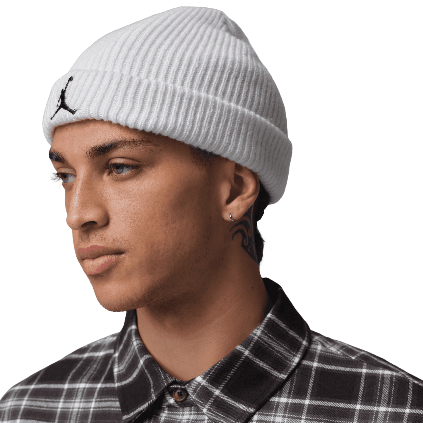 Jordan Brooklyn Flannel Graphic Long Sleeve - Men's - Black/Sail