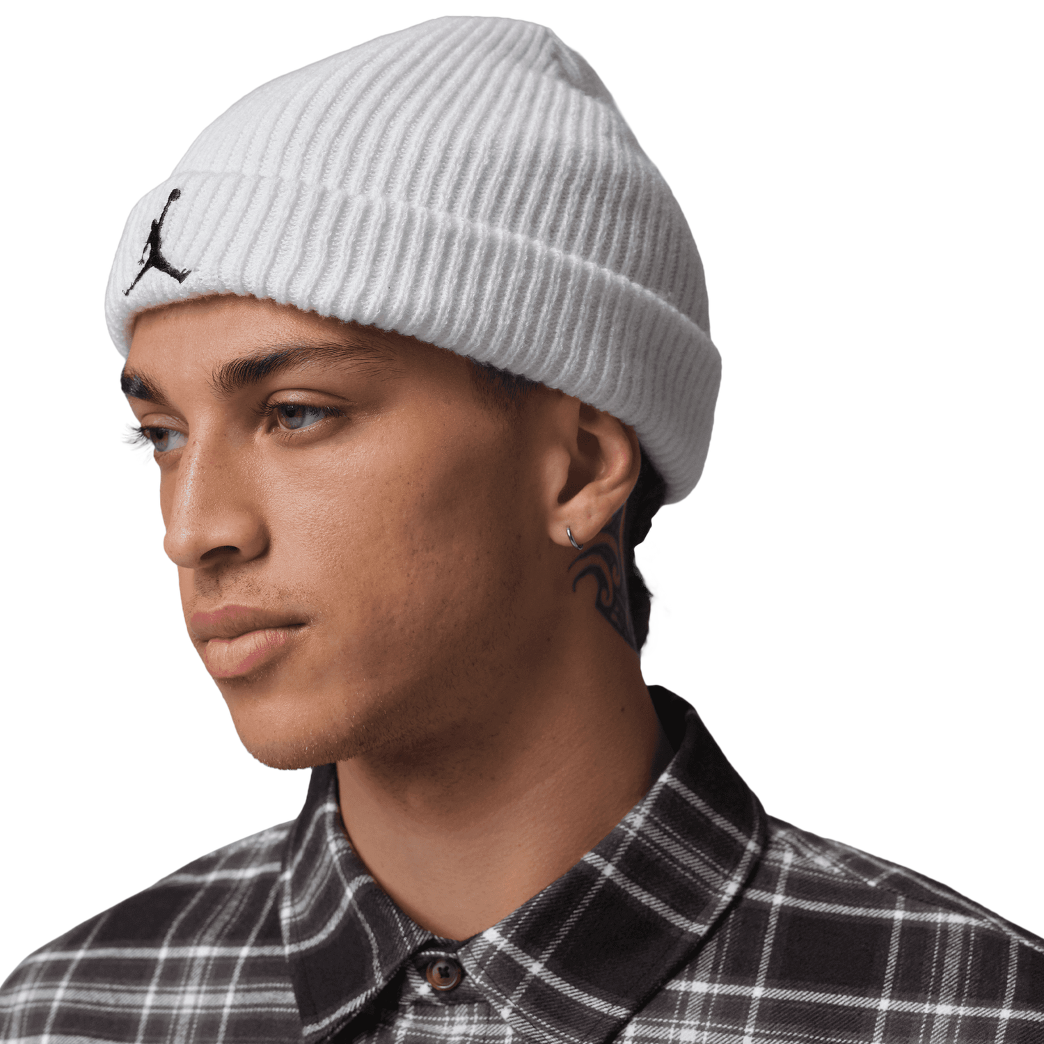 Jordan Brooklyn Flannel Graphic Long Sleeve - Men's - Black/Sail
