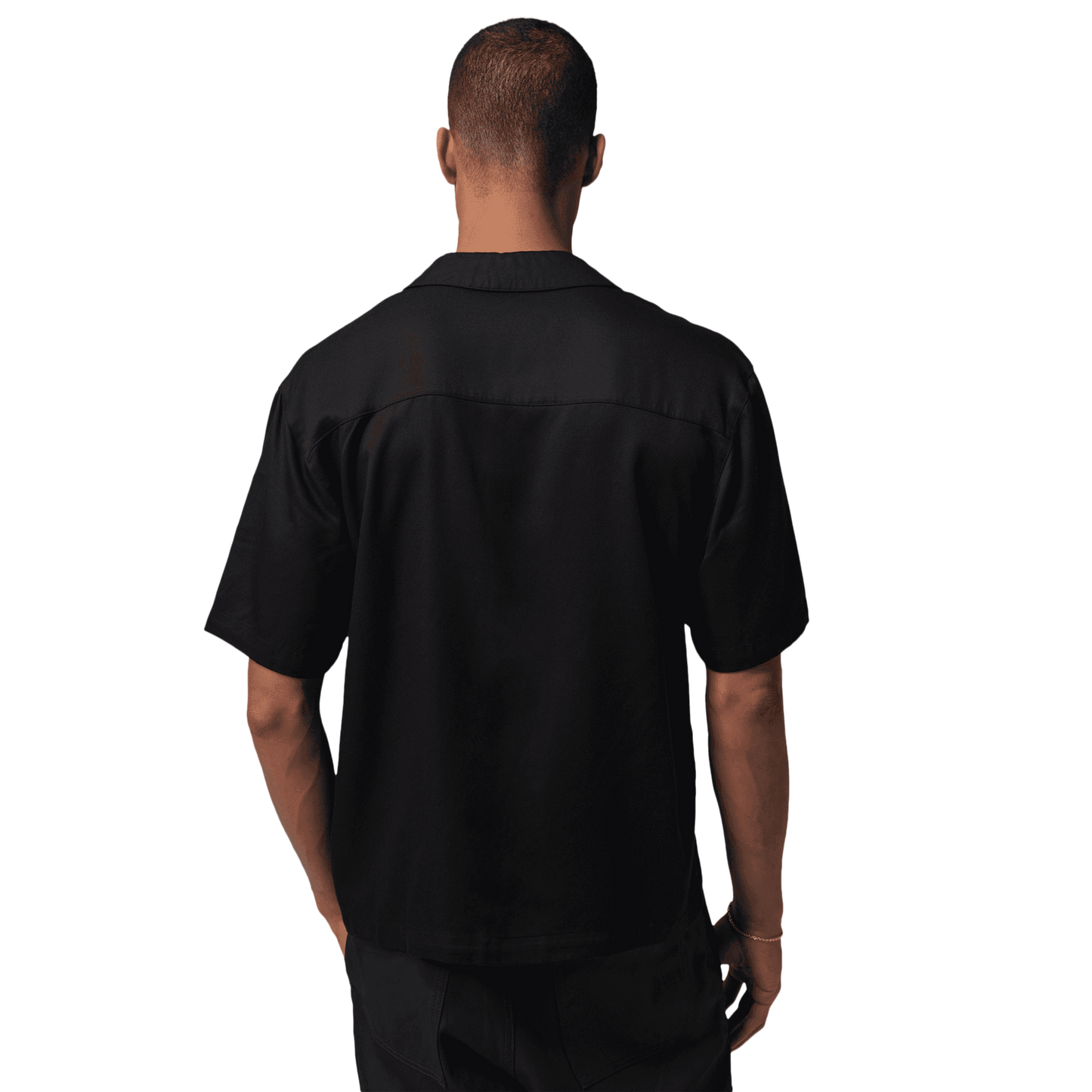 Jordan Brooklyn Bowling Shirt - Men's - Black/Infrared 23