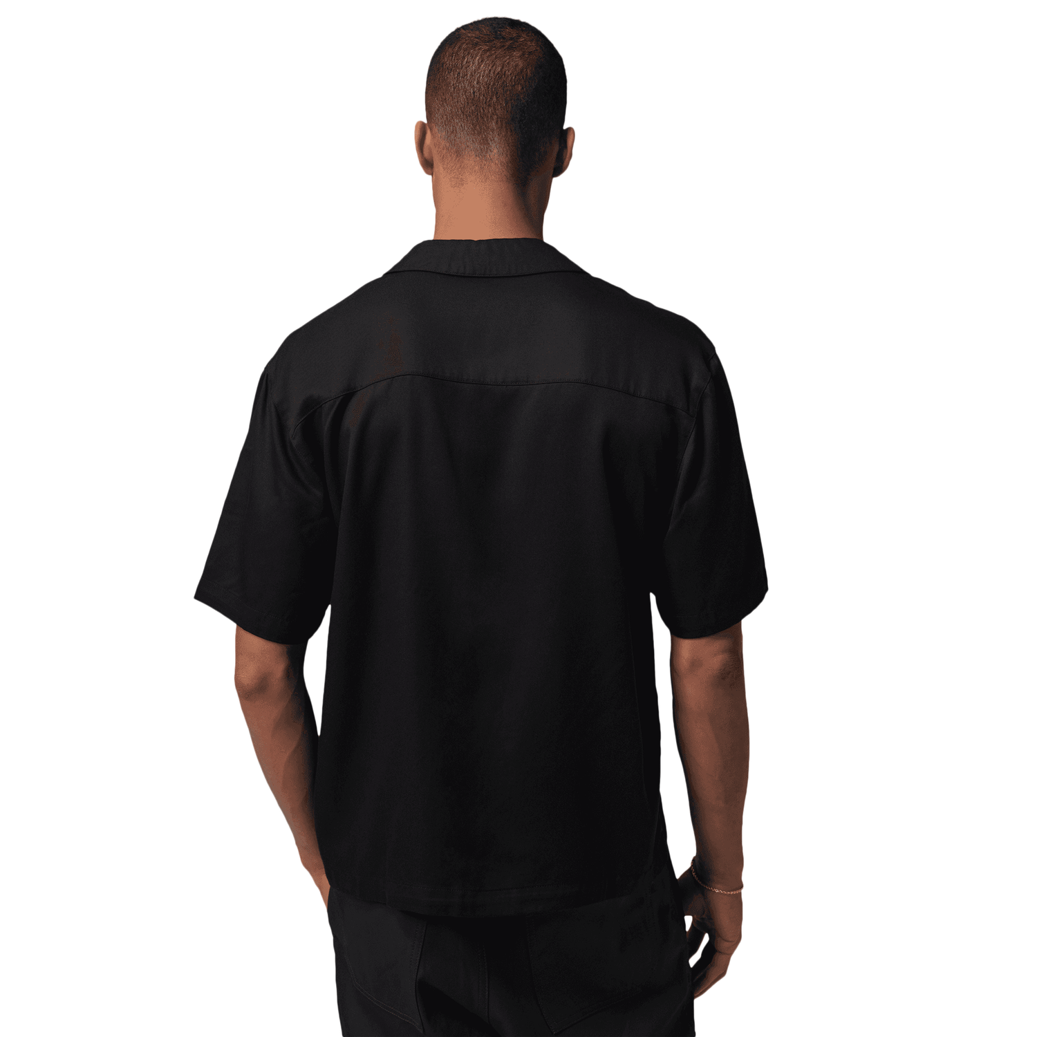Jordan Brooklyn Bowling Shirt - Men's - Black/Infrared 23