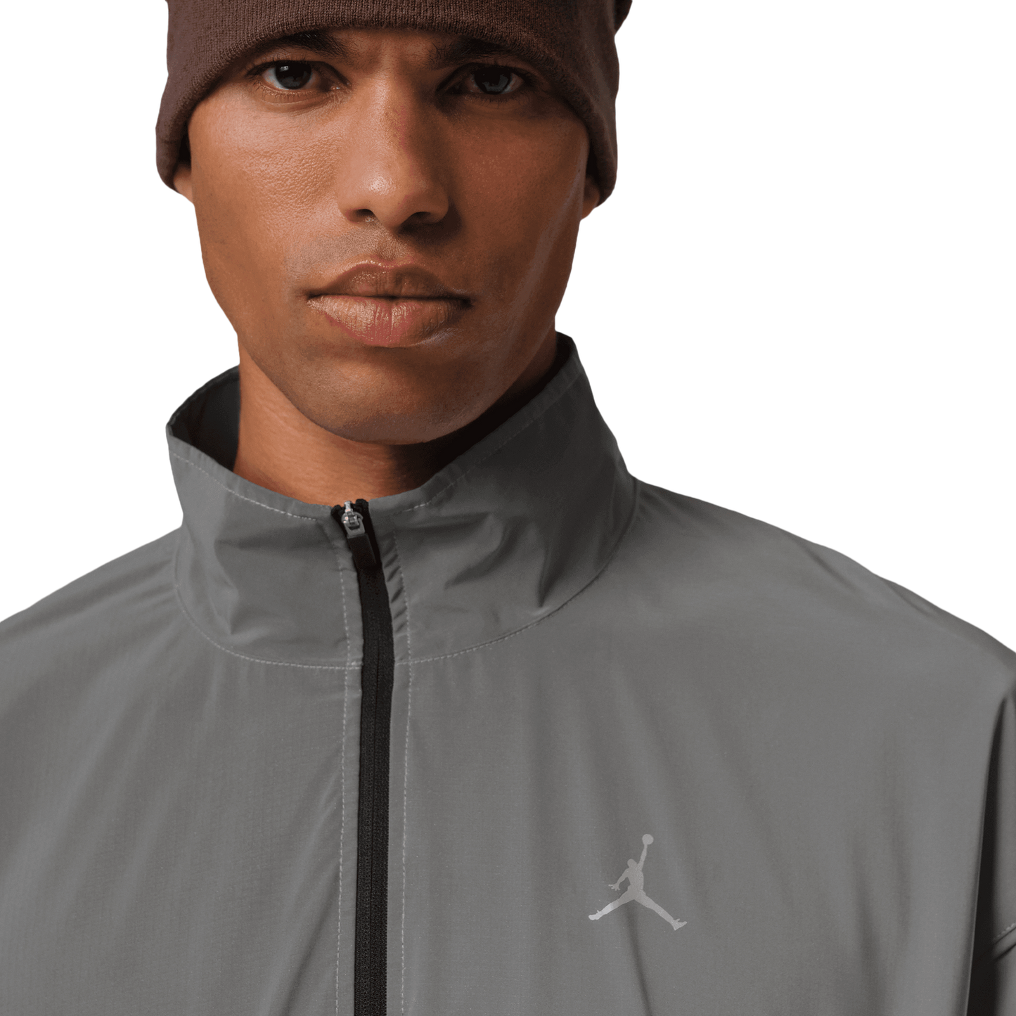 Jordan Dri-FIT Brooklyn Hike Mike Jacket - Men's - Silver/Black