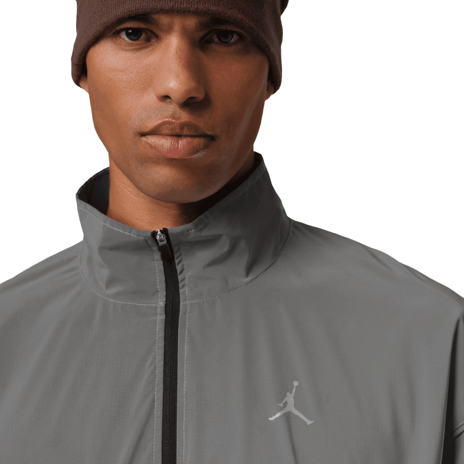 Jordan Dri-FIT Brooklyn Hike Mike Jacket - Men's - Silver/Black