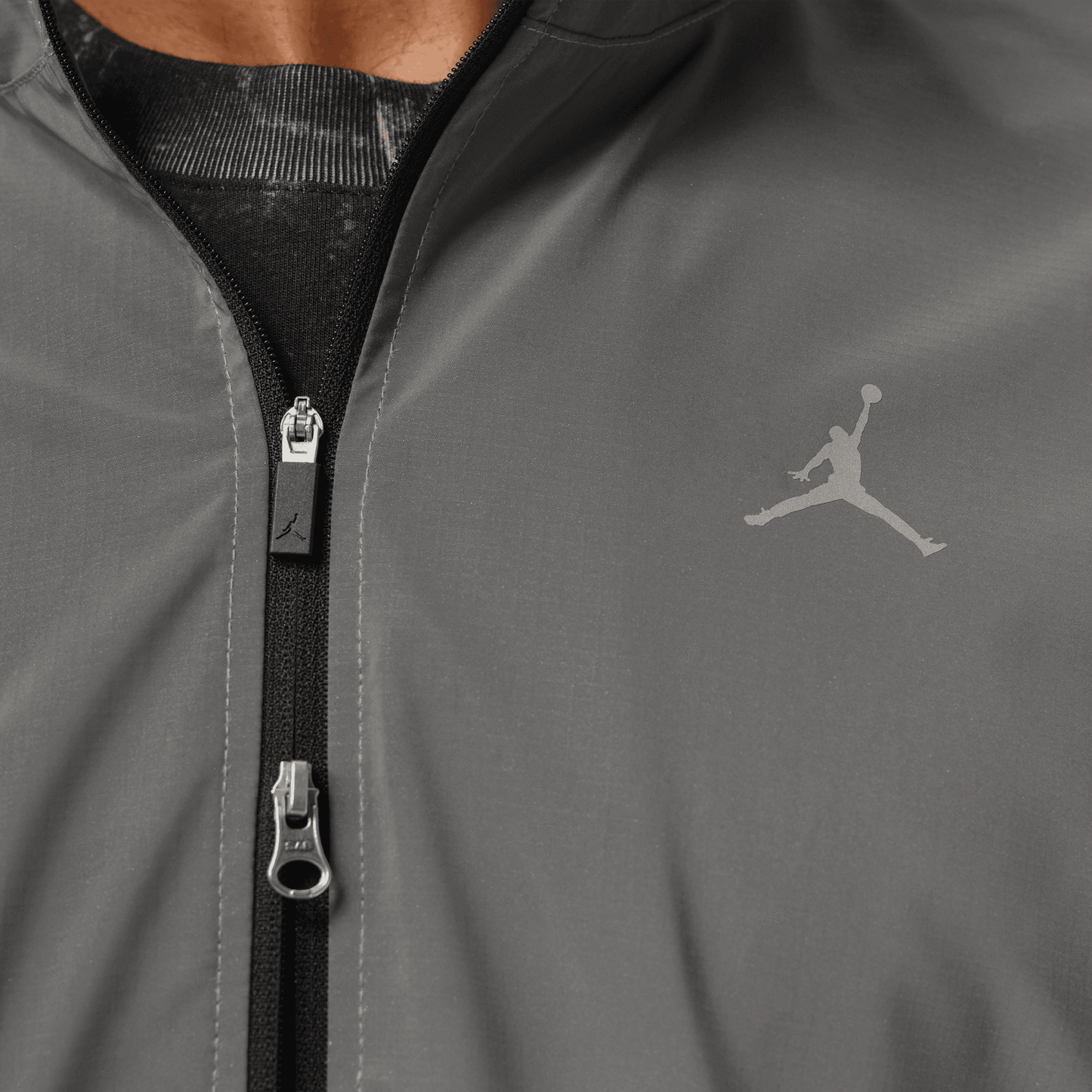 Jordan Dri-FIT Brooklyn Hike Mike Jacket - Men's - Silver/Black