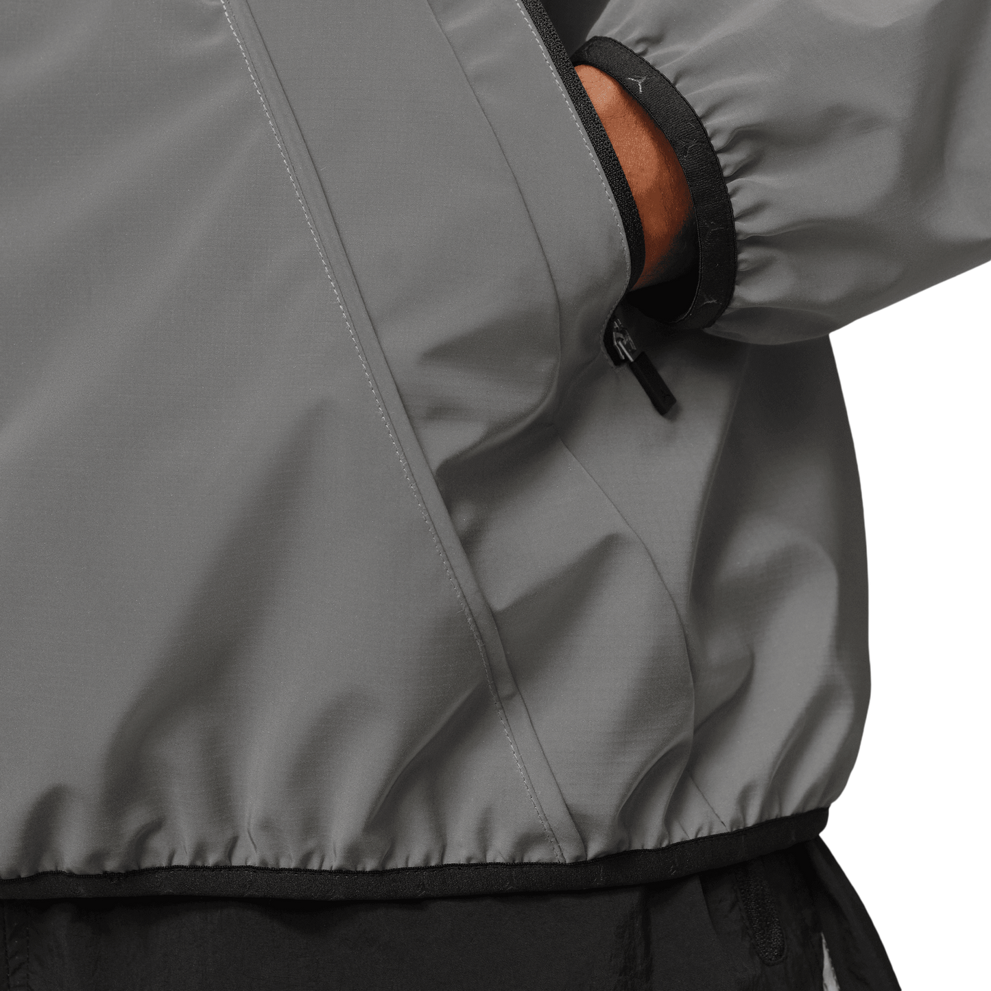 Jordan Dri-FIT Brooklyn Hike Mike Jacket - Men's - Silver/Black
