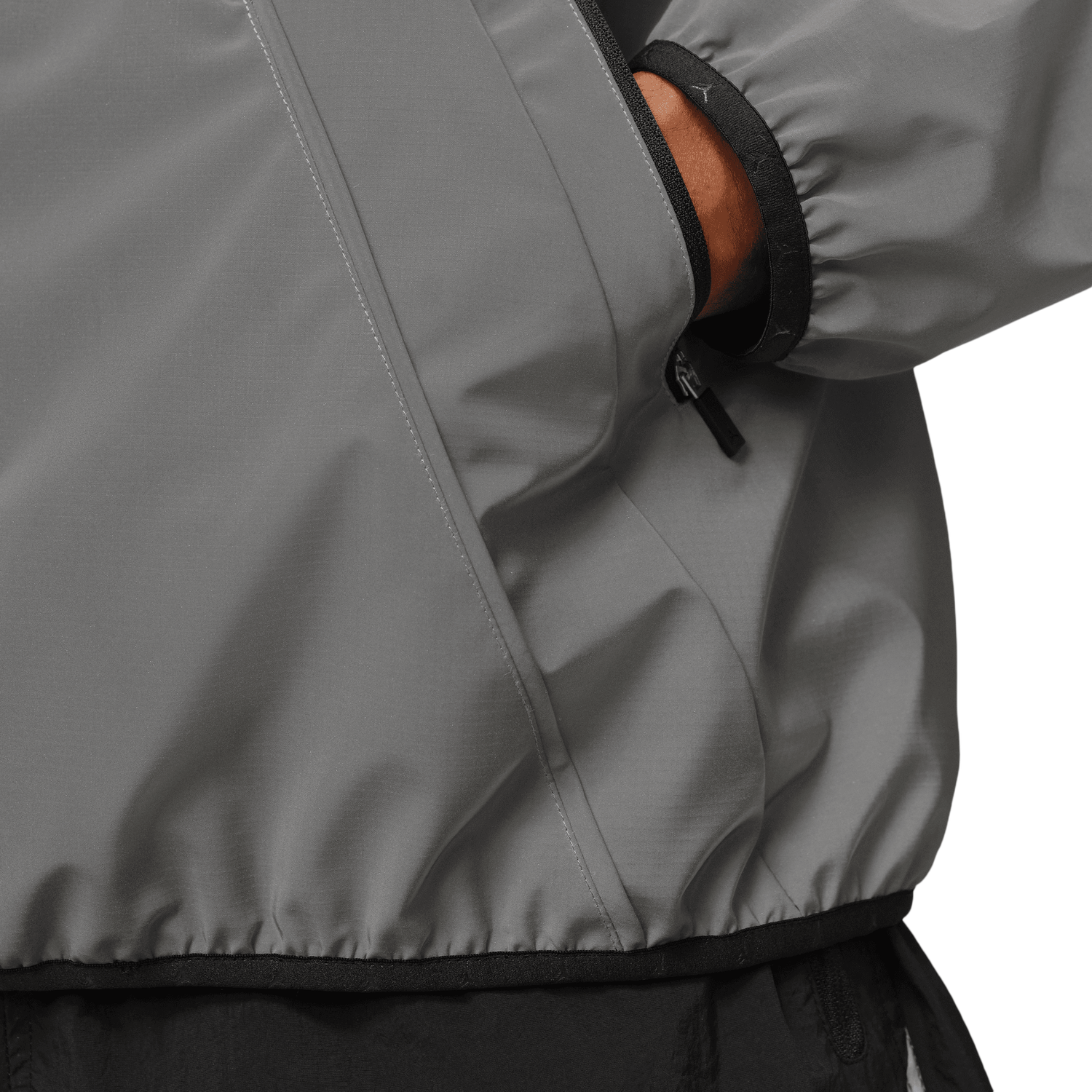 Jordan Dri-FIT Brooklyn Hike Mike Jacket - Men's - Silver/Black
