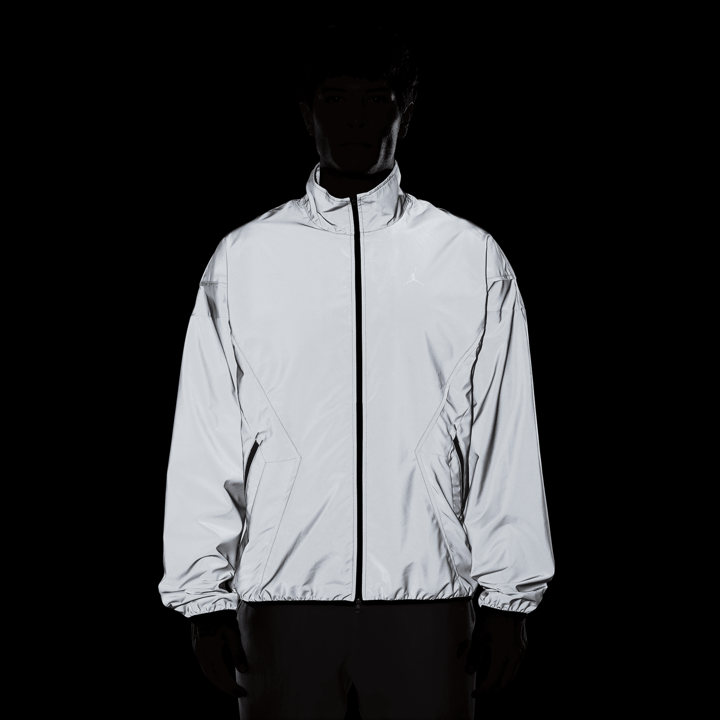 Jordan Dri-FIT Brooklyn Hike Mike Jacket - Men's - Silver/Black