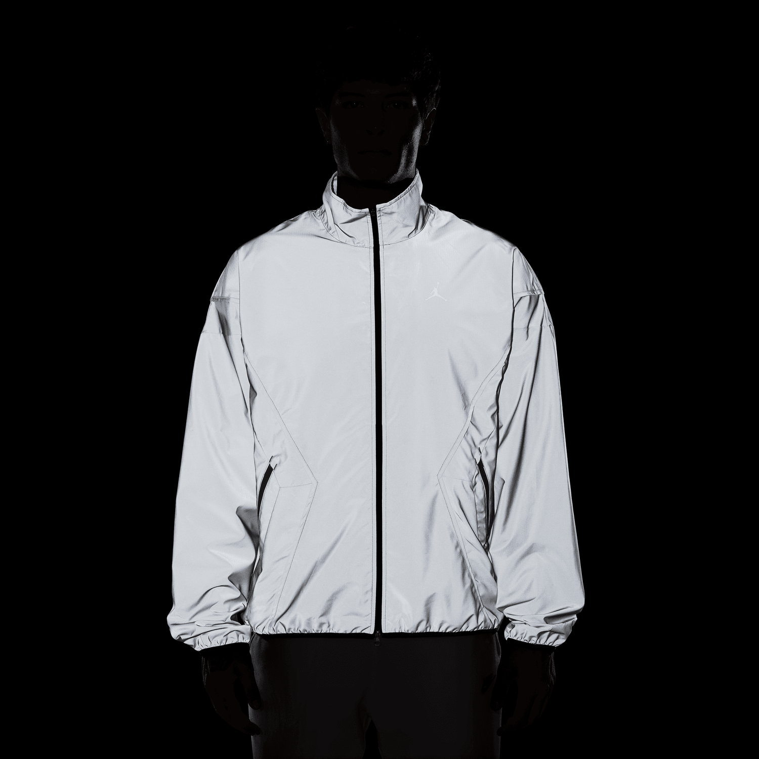 Jordan Dri-FIT Brooklyn Hike Mike Jacket - Men's - Silver/Black
