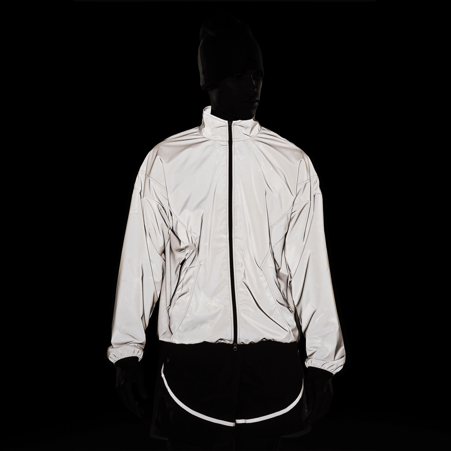 Jordan Dri-FIT Brooklyn Hike Mike Jacket - Men's - Silver/Black