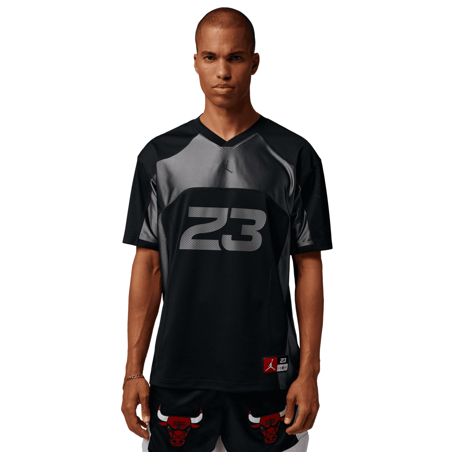 Jordan Flight Jersey Short Sleeve Top - Men's - Black/Gray