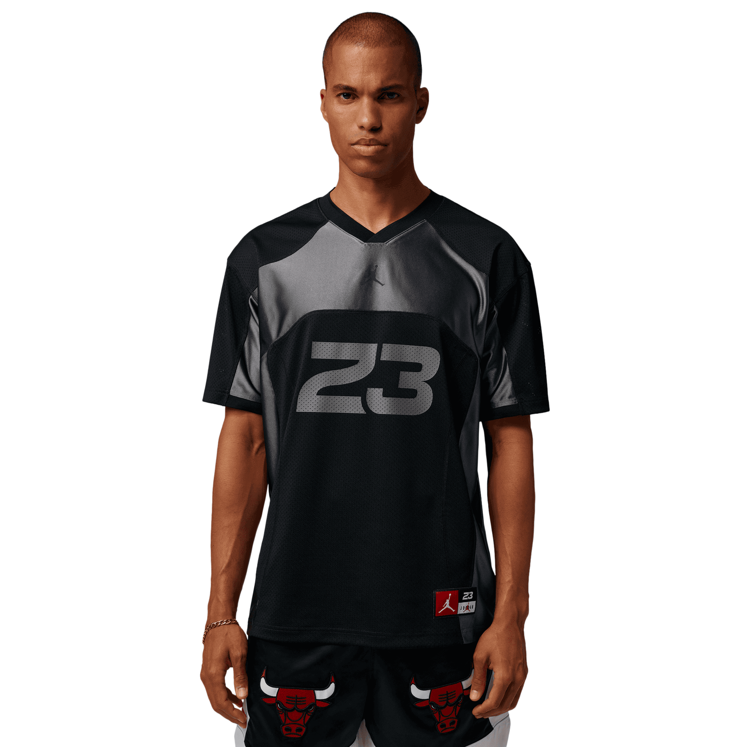 Jordan Flight Jersey Short Sleeve Top - Men's - Black/Gray