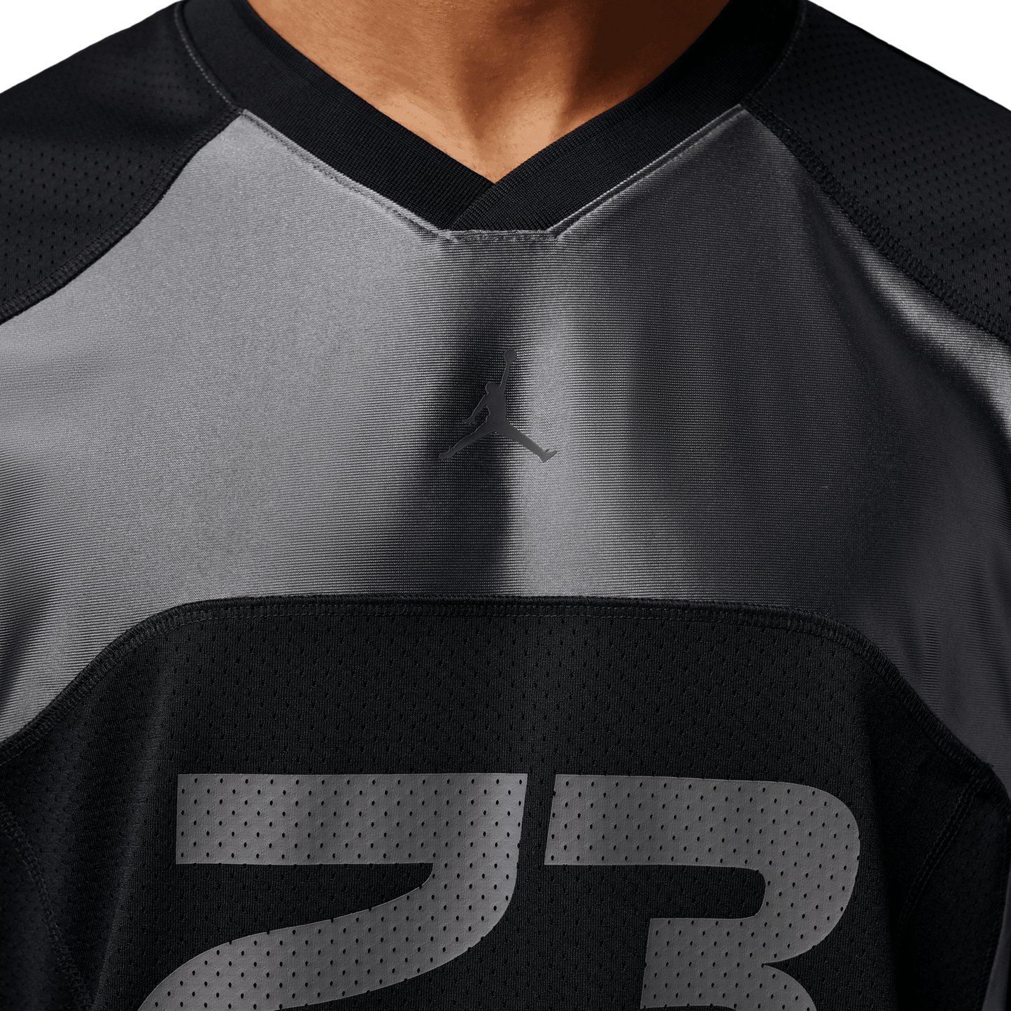 Jordan Flight Jersey Short Sleeve Top - Men's - Black/Gray