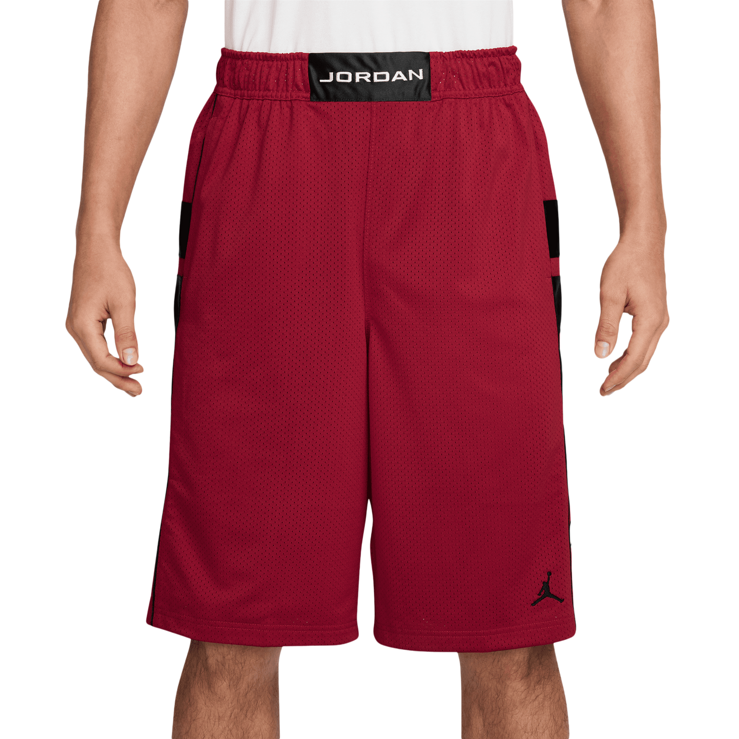 Jordan Mesh Brooklyn Cat Scratch Short - Men's - Gym Red/Black