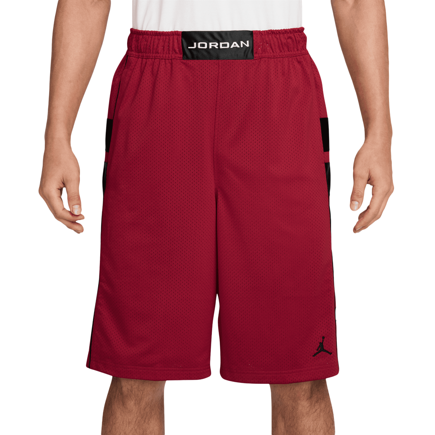 Jordan Mesh Brooklyn Cat Scratch Short - Men's - Gym Red/Black