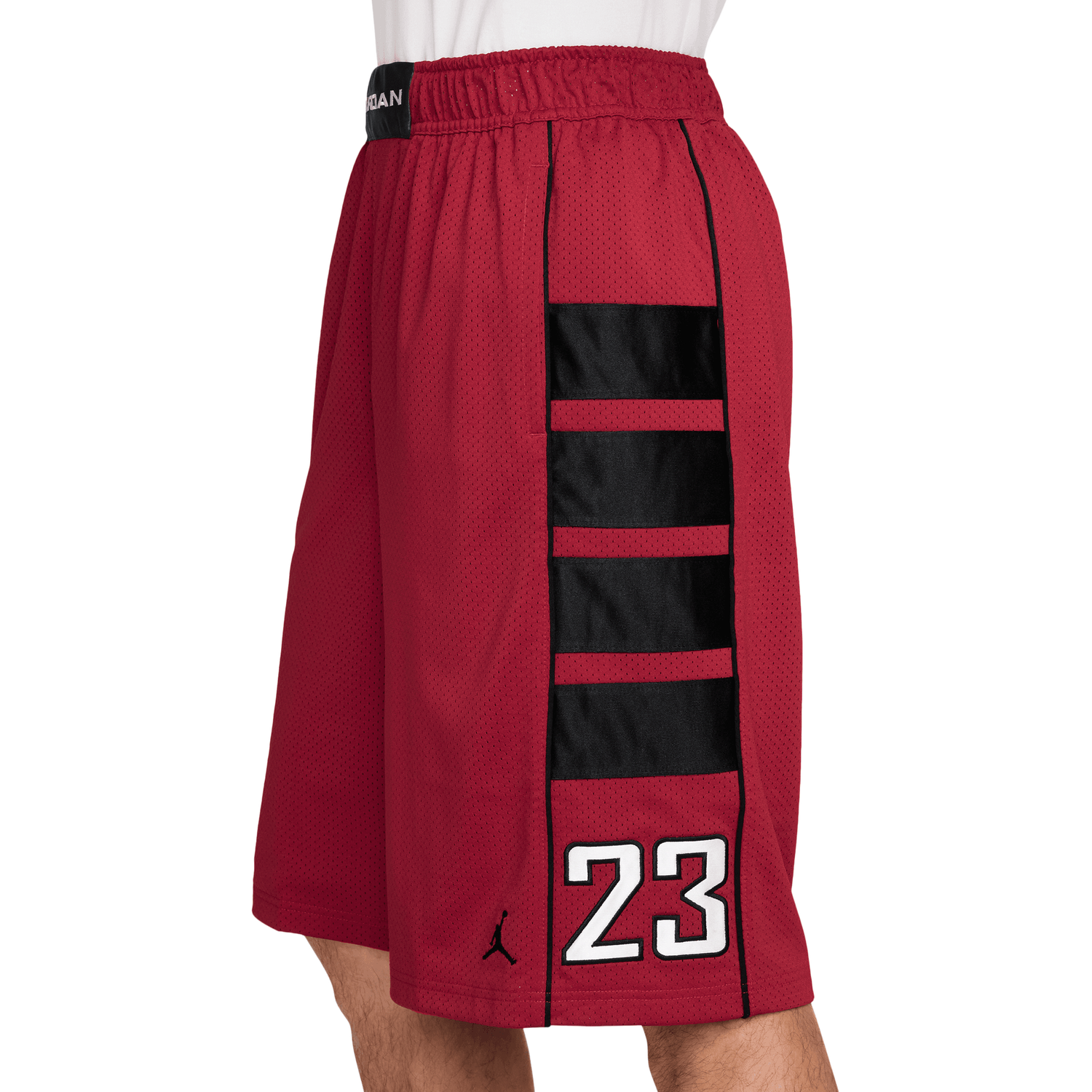 Jordan Mesh Brooklyn Cat Scratch Short - Men's - Gym Red/Black