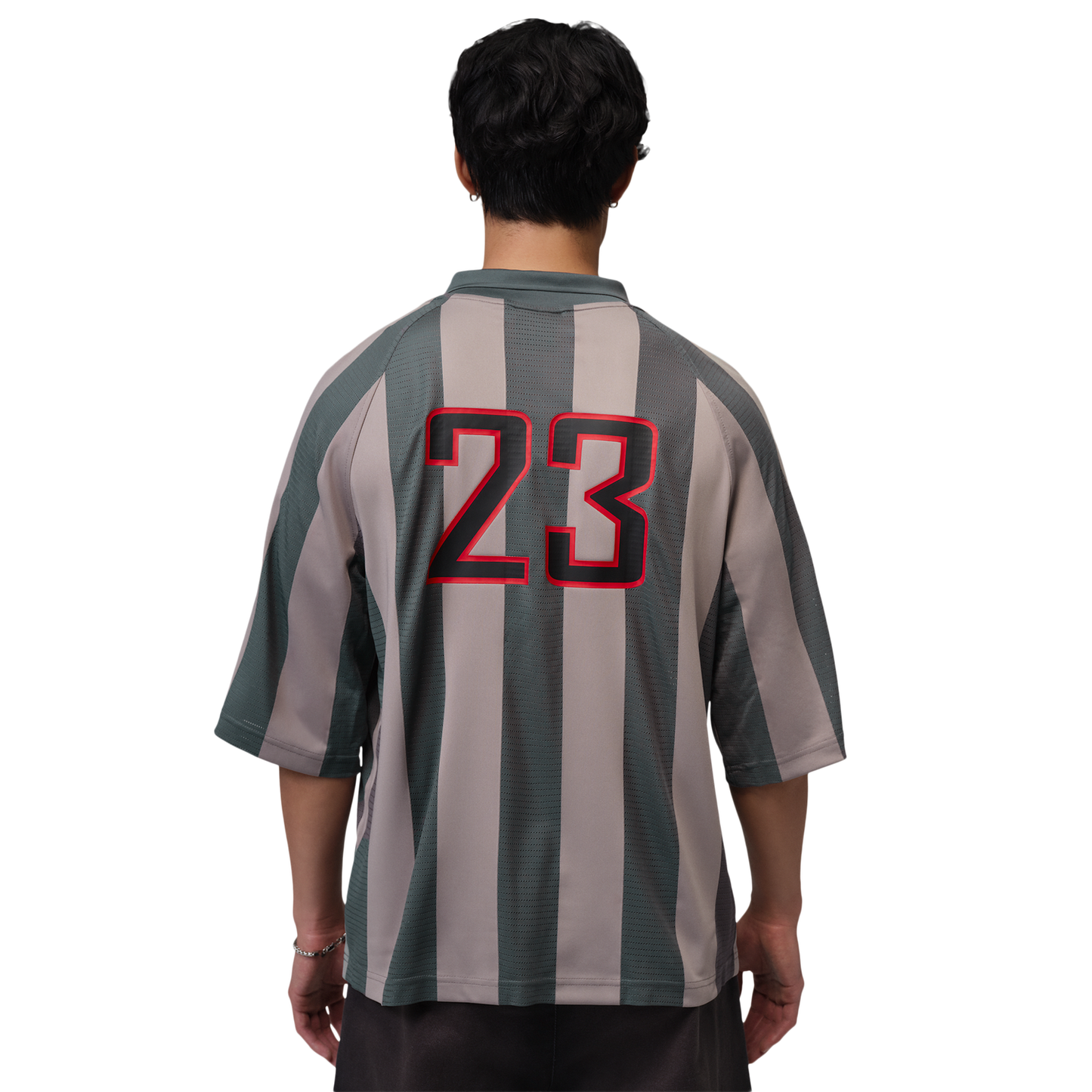 Jordan Brooklyn Terrace Short Sleeve Top - Men's - Enigma Stone/University Red/Iron Grey