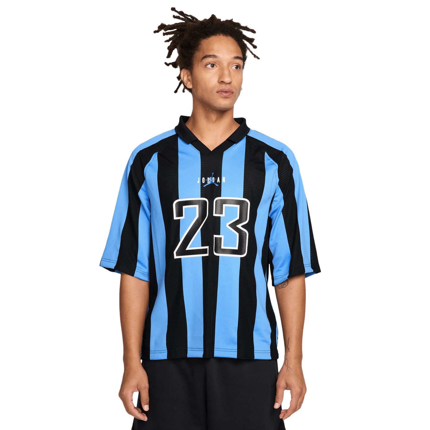 Jordan Brooklyn Terrace Short Sleeve Top - Men's - Black/University Blue