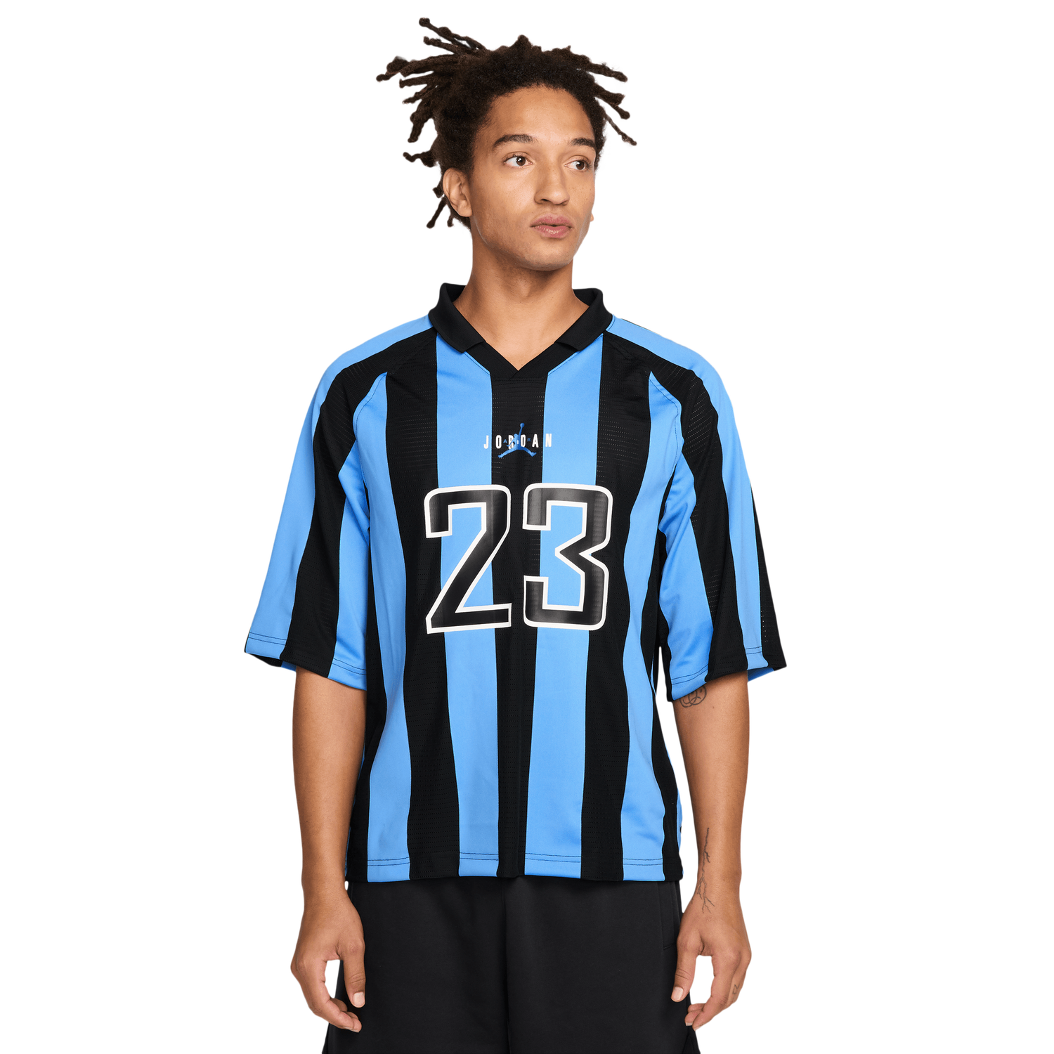 Jordan Brooklyn Terrace Short Sleeve Top - Men's - Black/University Blue