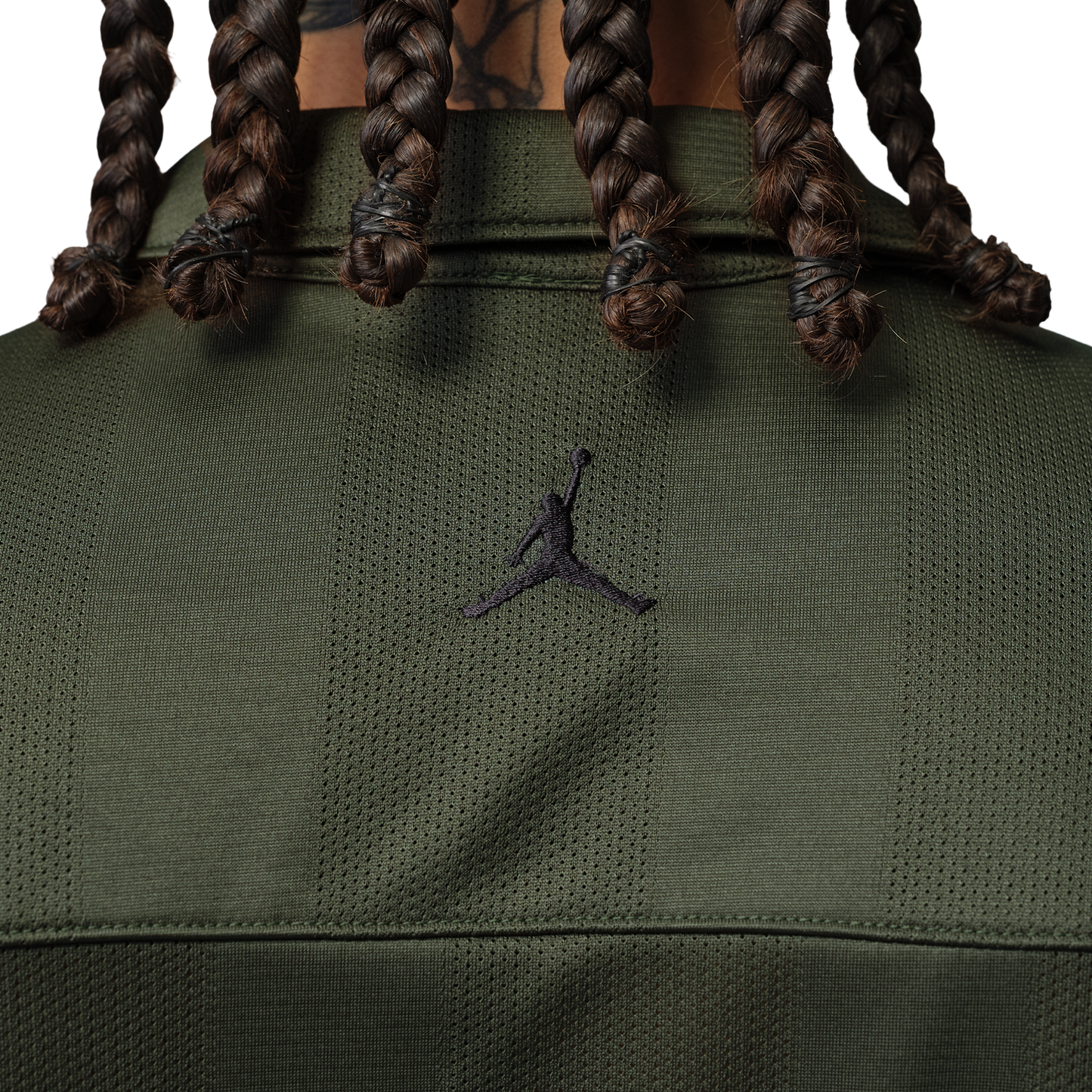 Jordan Brooklyn Festival Button Down Top - Men's - Black/Cargo Khaki