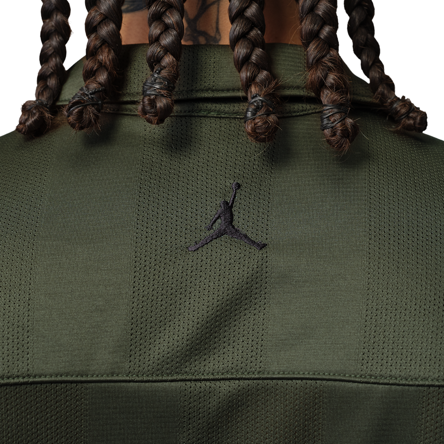Jordan Brooklyn Festival Button Down Top - Men's - Black/Cargo Khaki