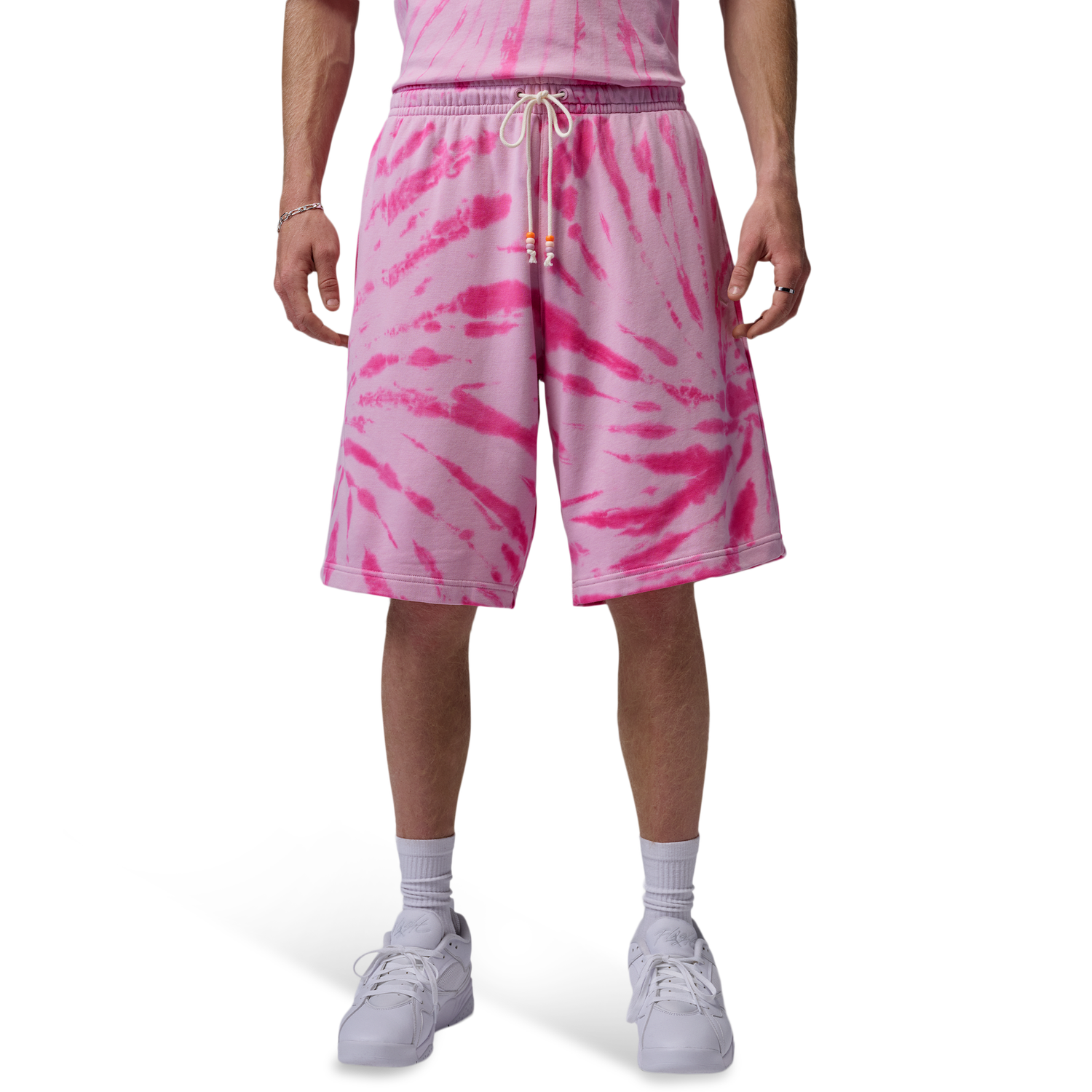 Jordan Brooklyn Festival TD Fleece Shorts - Men's - Pinksicle/Iced Carmine/Pale Ivory