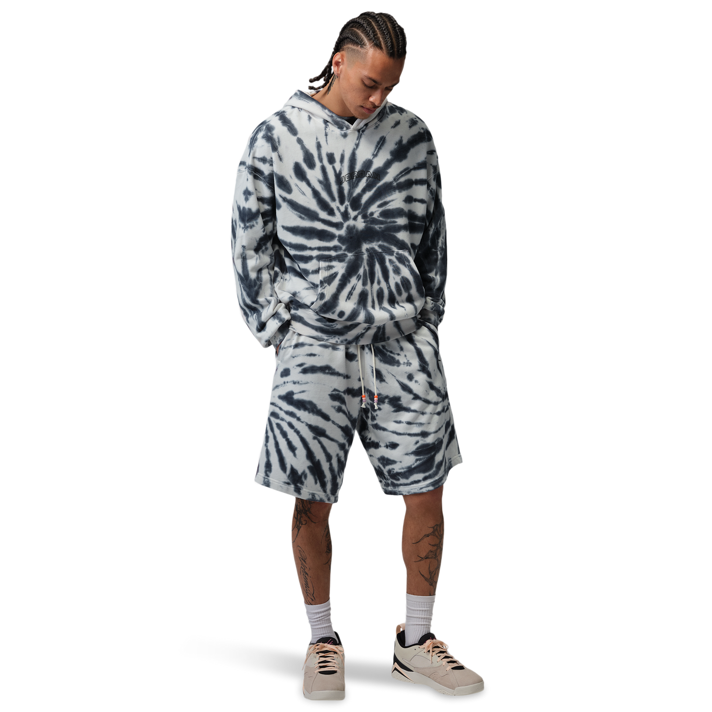 Jordan Brooklyn Festival TD Fleece Pull Over - Men's - Off Noir/Sail/Black